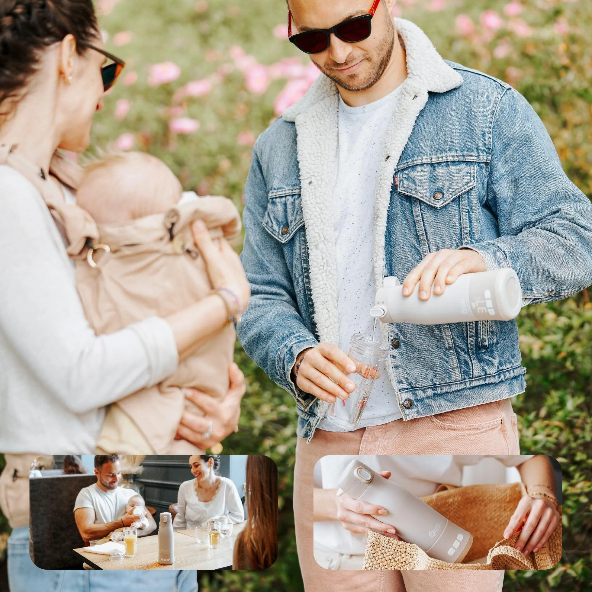 Babymoov podgrzewacz do butelek Moov & Feed Mineral Beige