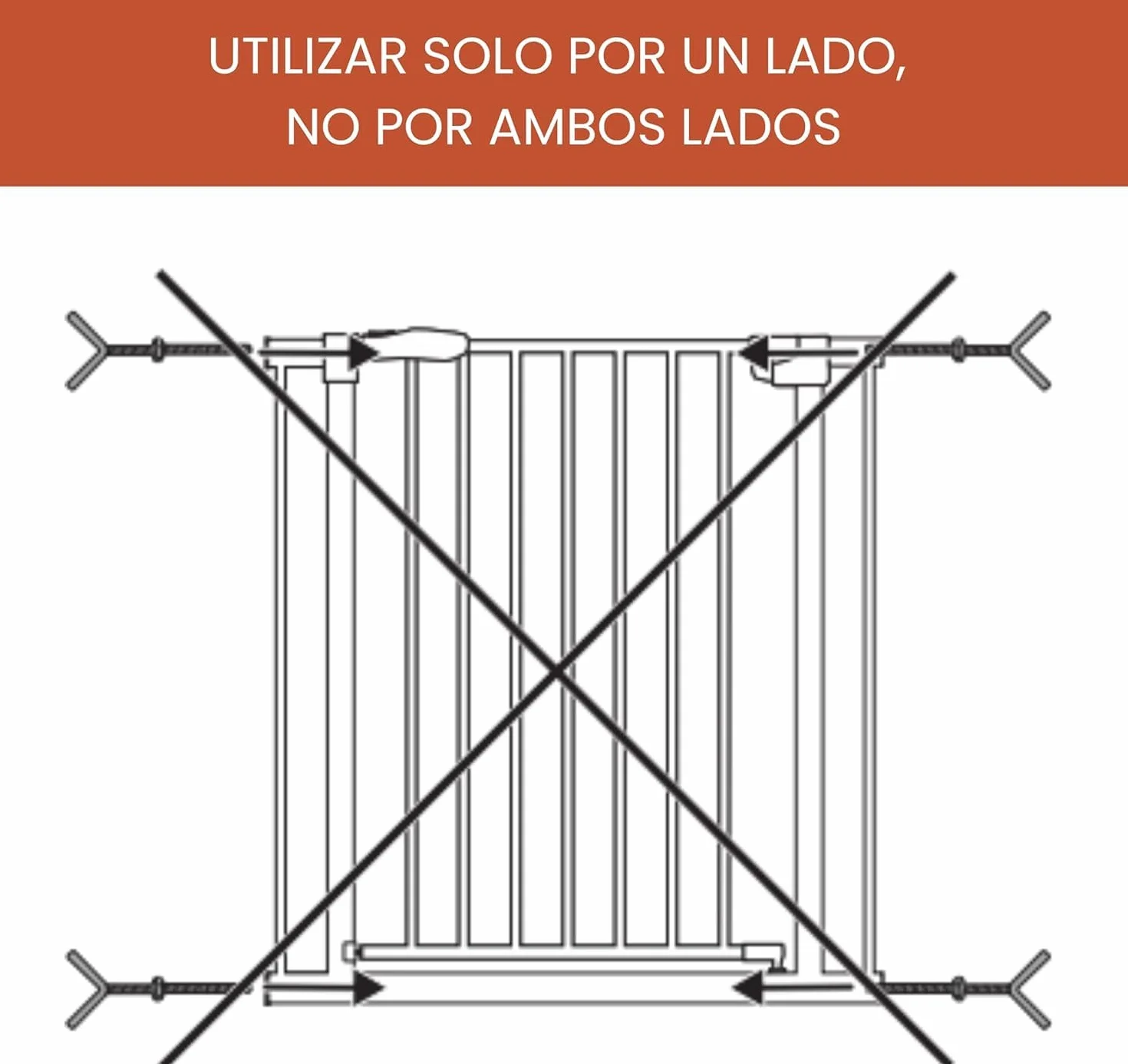 Hauck 596999 Śruba w Kształcie Litery Y, Biały/Stal, 75-80 cm