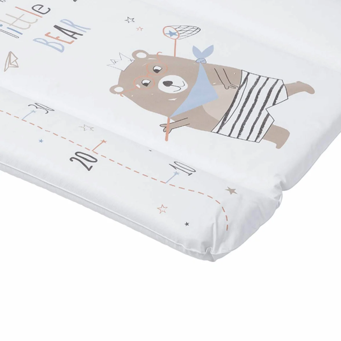 Babycalin Podstawowa mata do przewijania, 50 cm x 70 cm, szczęśliwy mały miś Toise