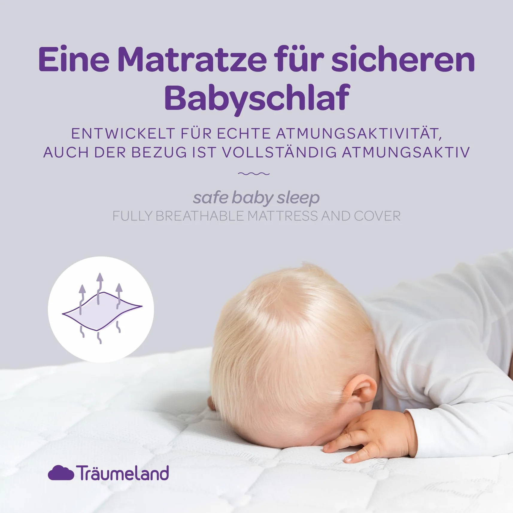 Träumeland Materac Brise Light 45 x 90 cm do kołyski