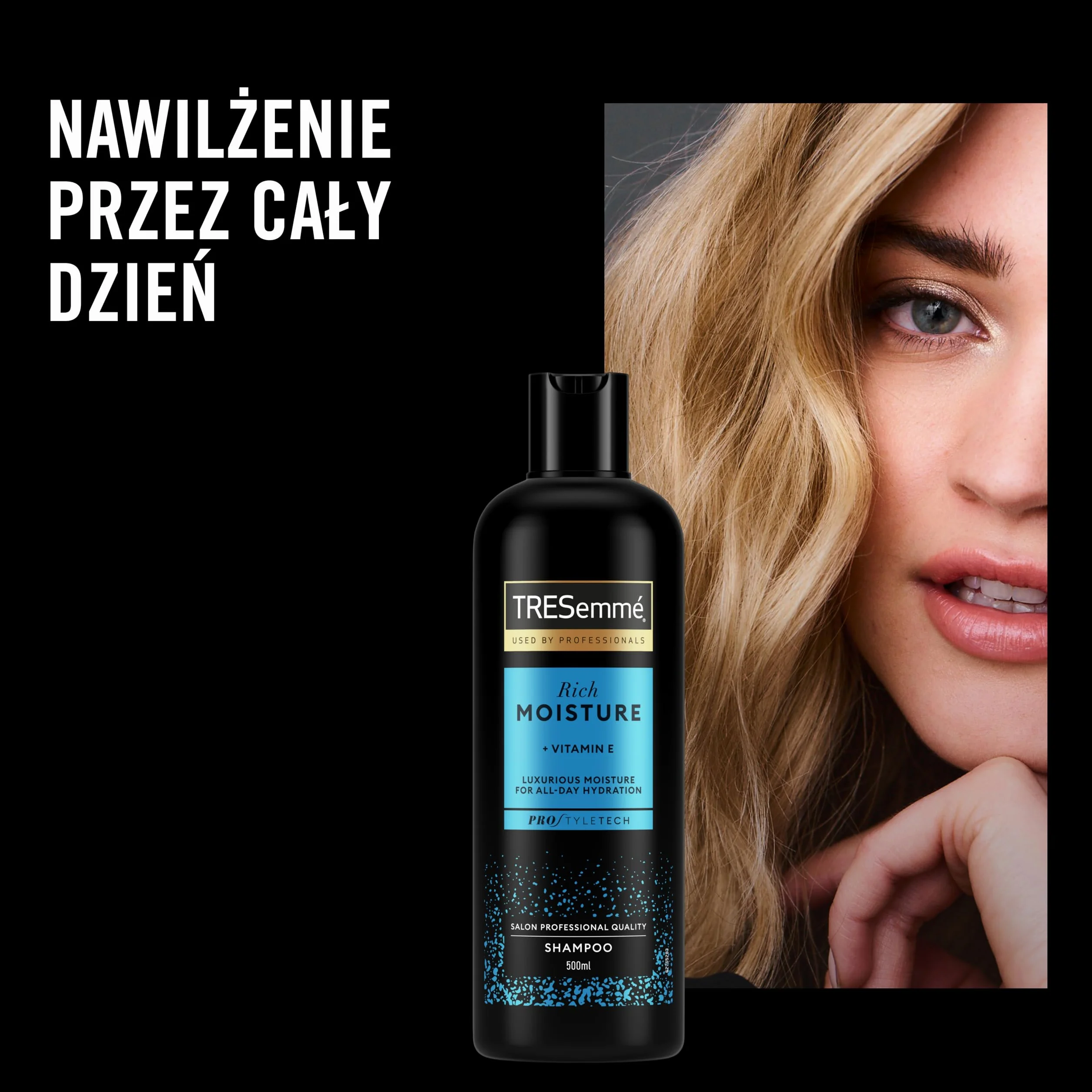 Tresemmé Rich Moisture Szampon, do suchych i zniszczonych włosów 3 x 400 ml