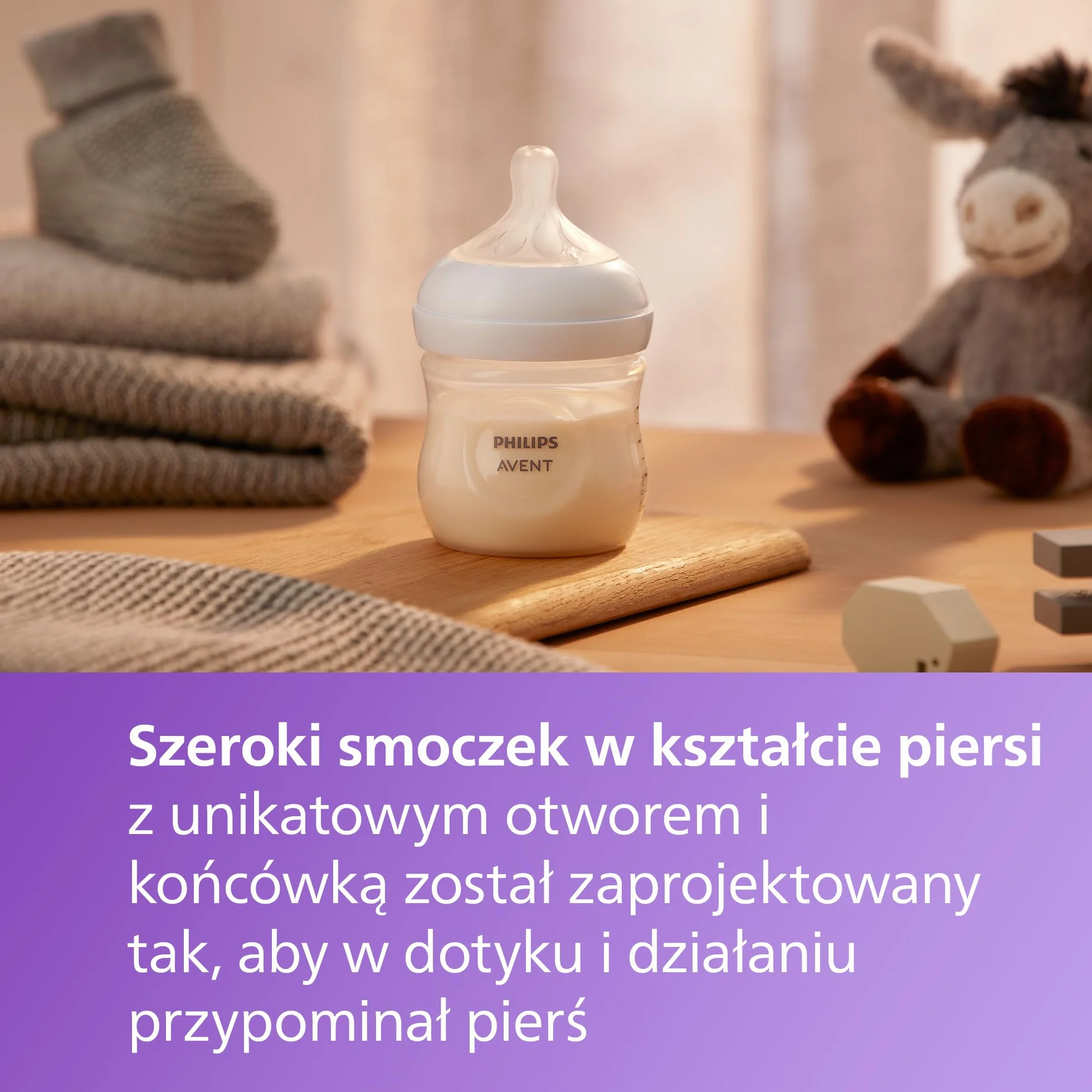 Philips Avent Natural Response Dziecięcy zestaw upominkowy: butelka dla niemowląt Natural Response 125 ml ze smoczkiem T2 (0 mies.+), smoczek Ultra Air (model SCD837/10)