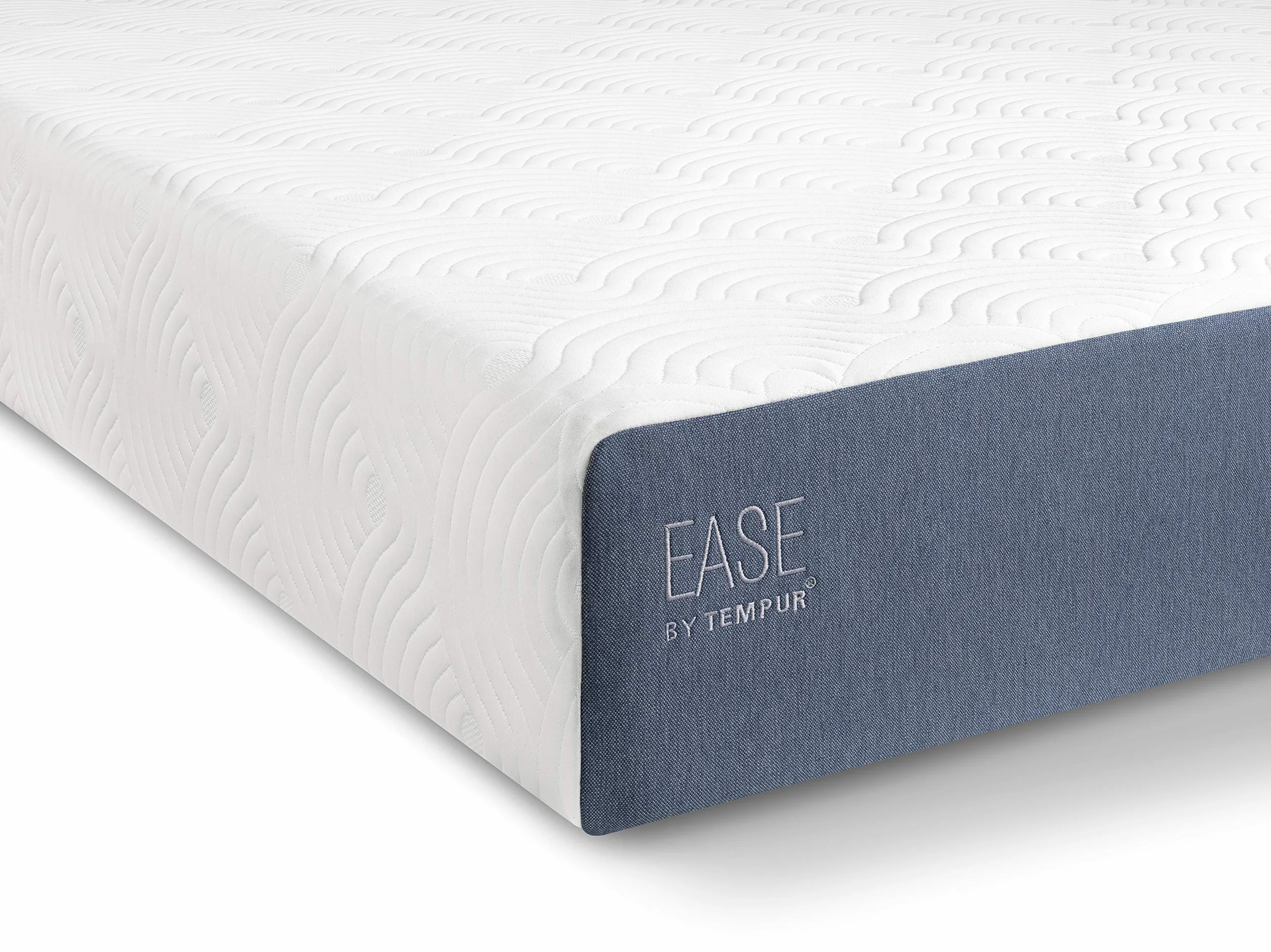 TEMPUR EASE materac rolowany 90 x 200 cm – wysokość 18 cm z pianką memory, uczucie leżenia, średnio twardy, poszewka nadająca się do prania, biały