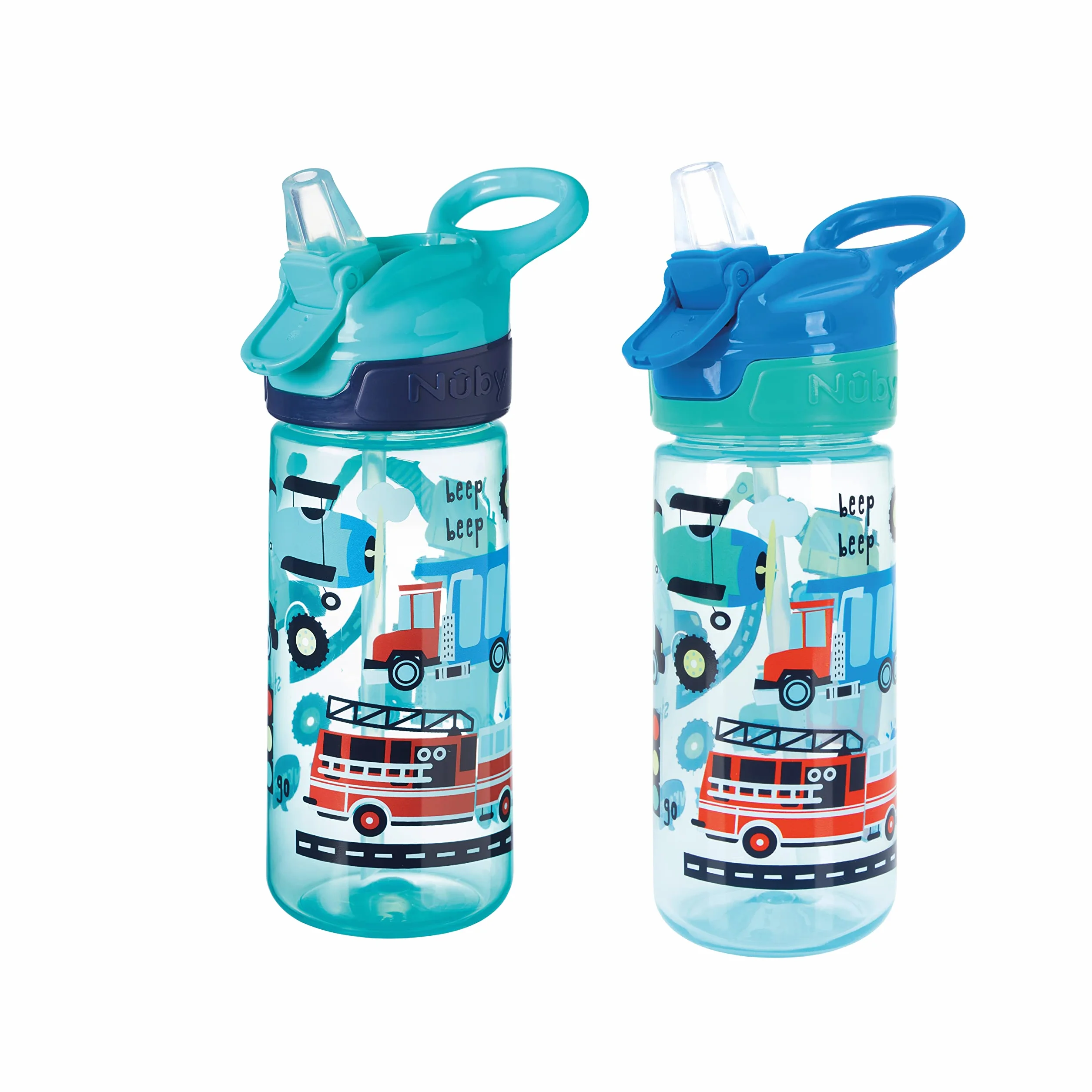 Nuby Super Quench butelka na wodę dla dzieci 540 ml uchwyt do przenoszenia płynny przepływ