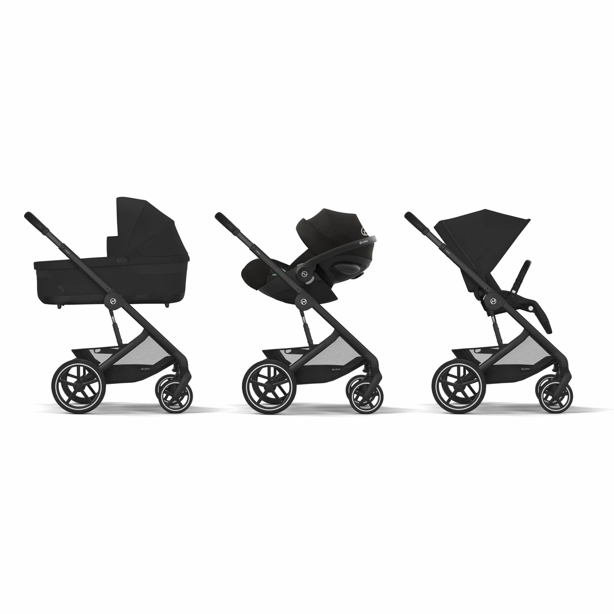 CYBEX Gold Wózek Dziecięcy Balios S Lux Moon Black, Od Urodzenia Do 22 kg