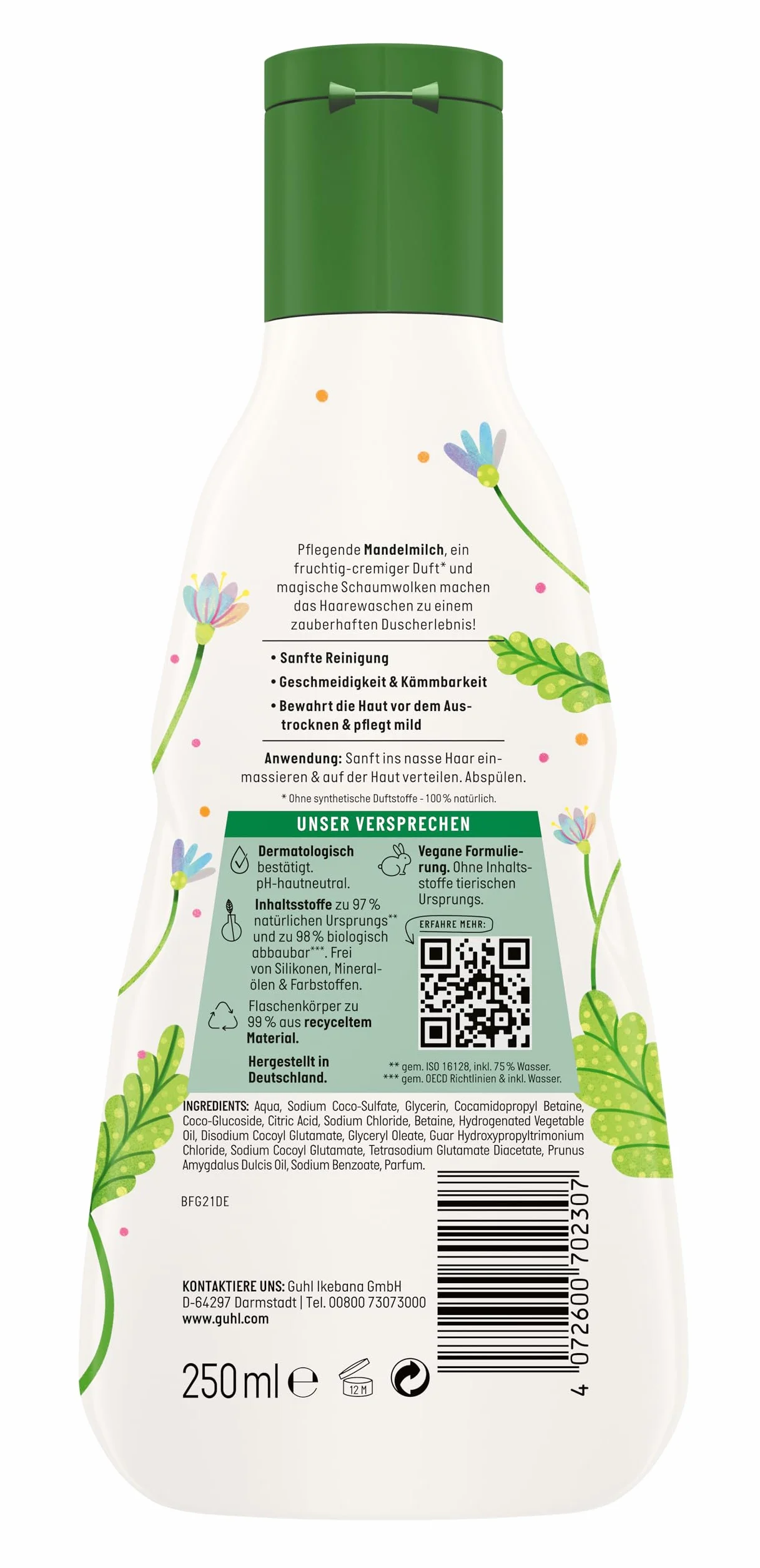 Guhl Kids 3 W 1 Szampon, Biały, 250 ml