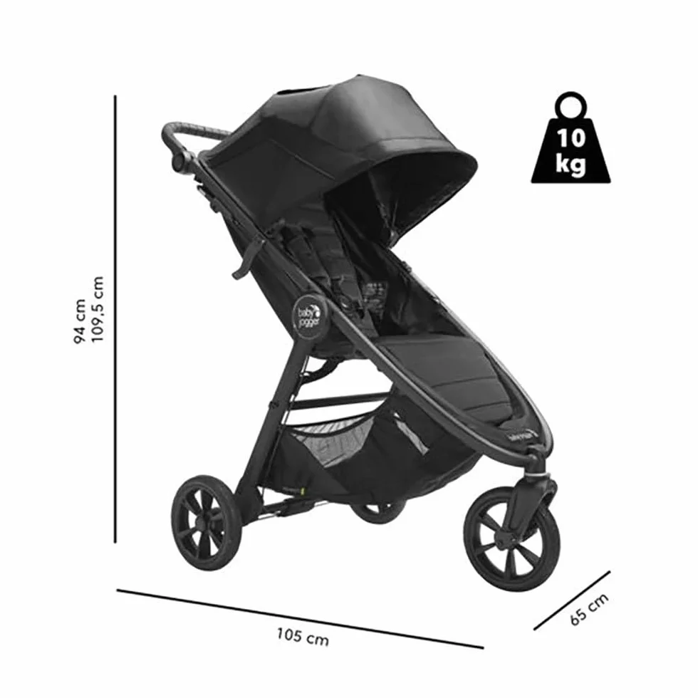 Baby Jogger 2149132 Wózek Spacerowy, Czarny/Zielony, ‎85 x 54 x 18 cm