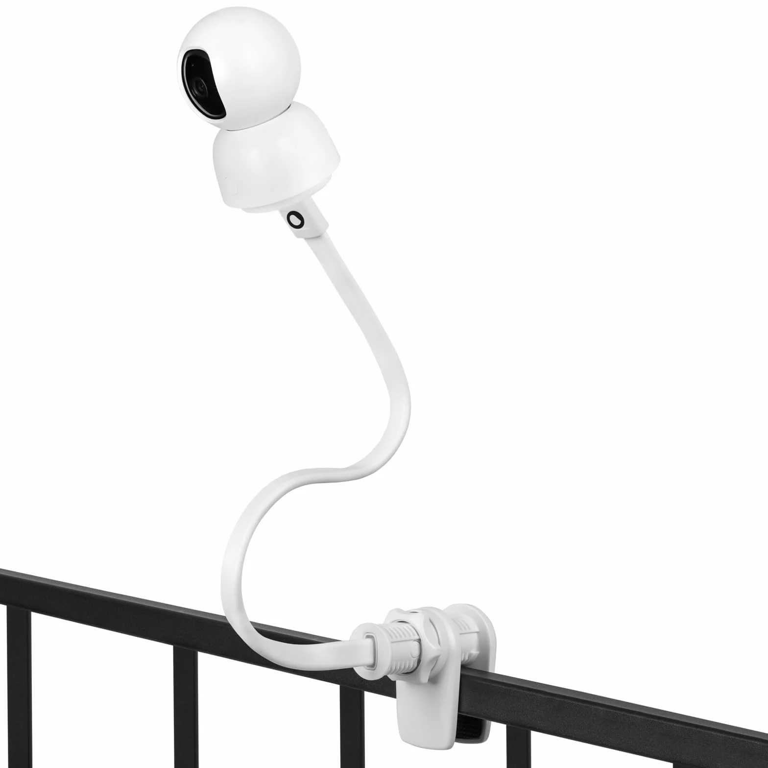 LIONELO FLEXIGRIP WHITE Elastyczny Uchwyt do Niani Eletkronicznej Stojak do Mocowania Kamery, Do Obserwacji Niemowląt Pałąk Kompatybilny z Nianią Babyline 3.2, View, 8.2,