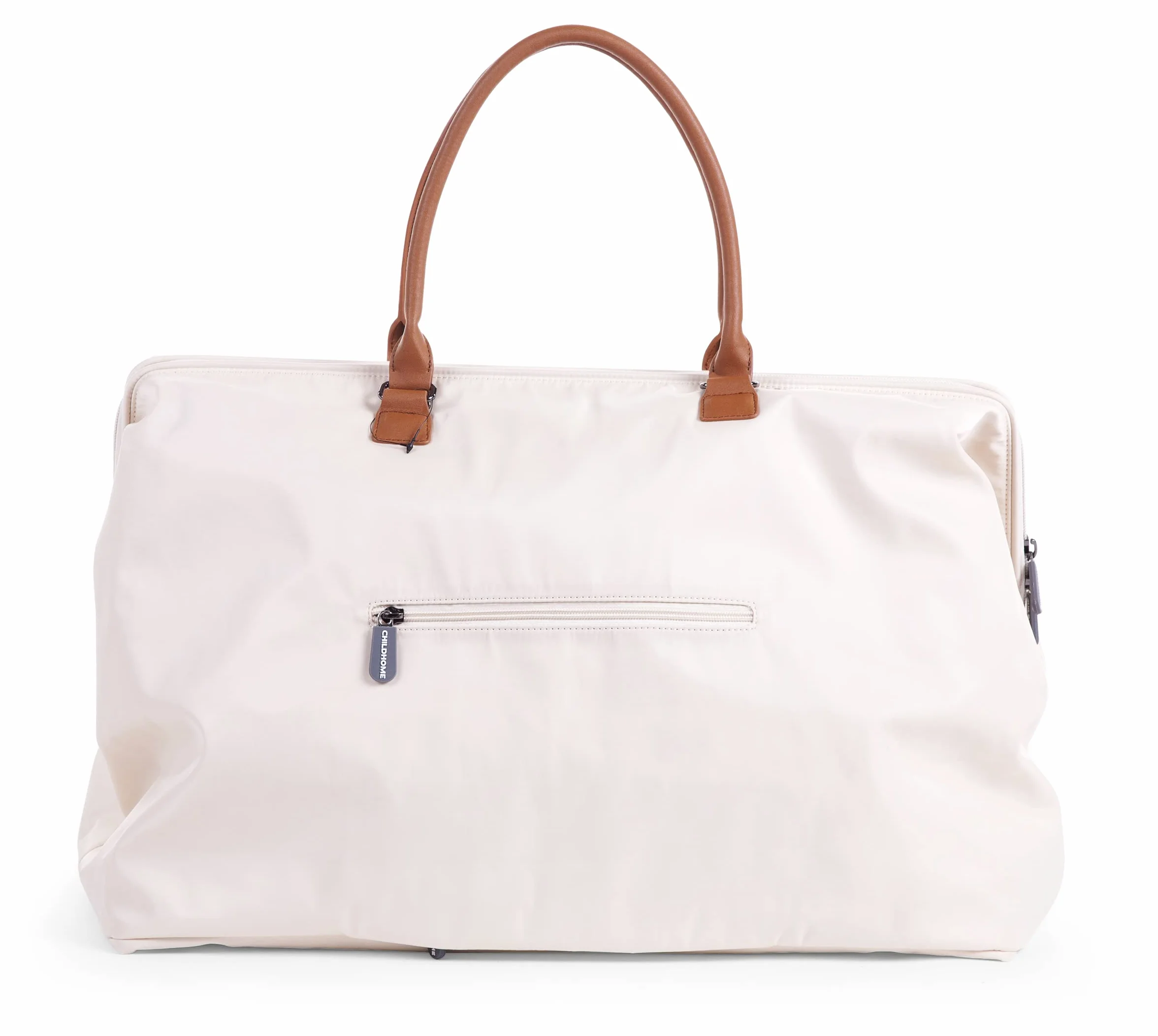 CHILDHOME, Mommy Bag, torba na pieluchy, dla kobiet w ciąży, torba podróżna, duża pojemność, mata do przewijania, regulowany pasek na ramię, izolowana kieszeń, przejście na walizkę, ekru/czarna