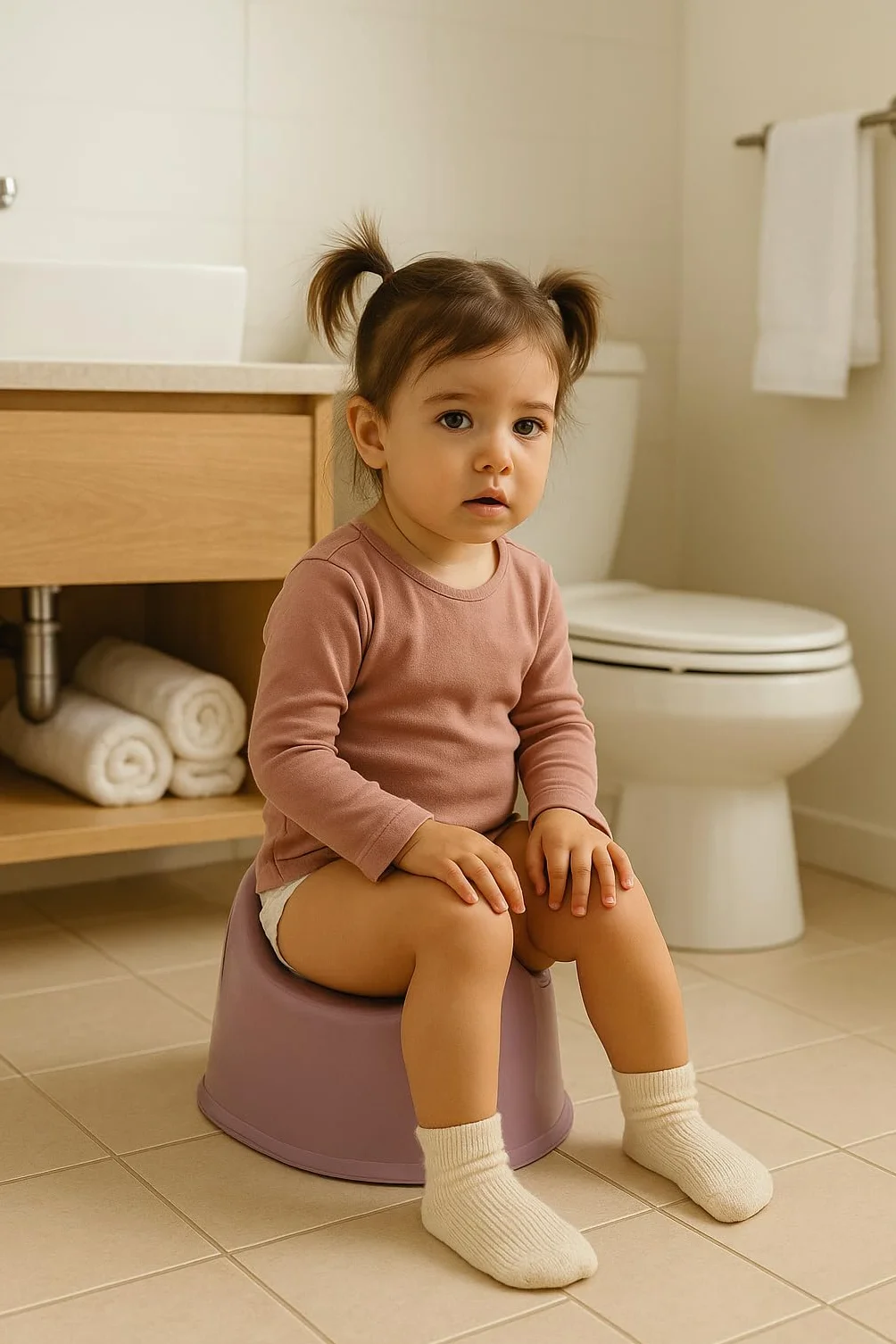 Rotho Babydesign Nocnik Bella Bambina Fantastic Mauve Brudnoróżowa Od 18 miesiąca