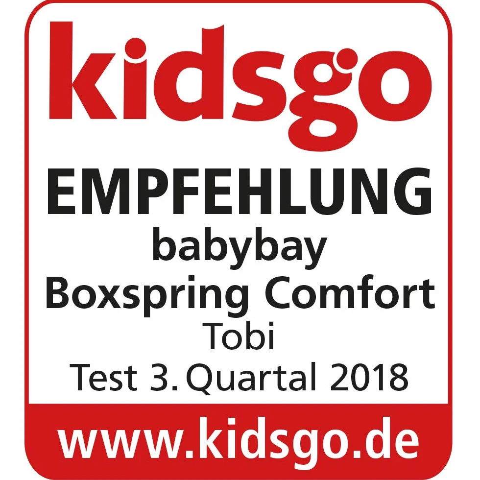 Cododo Babybay Boxspring z litego drewna bukowego I Bezstopniowa regulacja wysokości do łóżeczka dziecięcego z regulacją i ekologicznie rozwijającego się wraz z dzieckiem, lakierowane naturalnie
