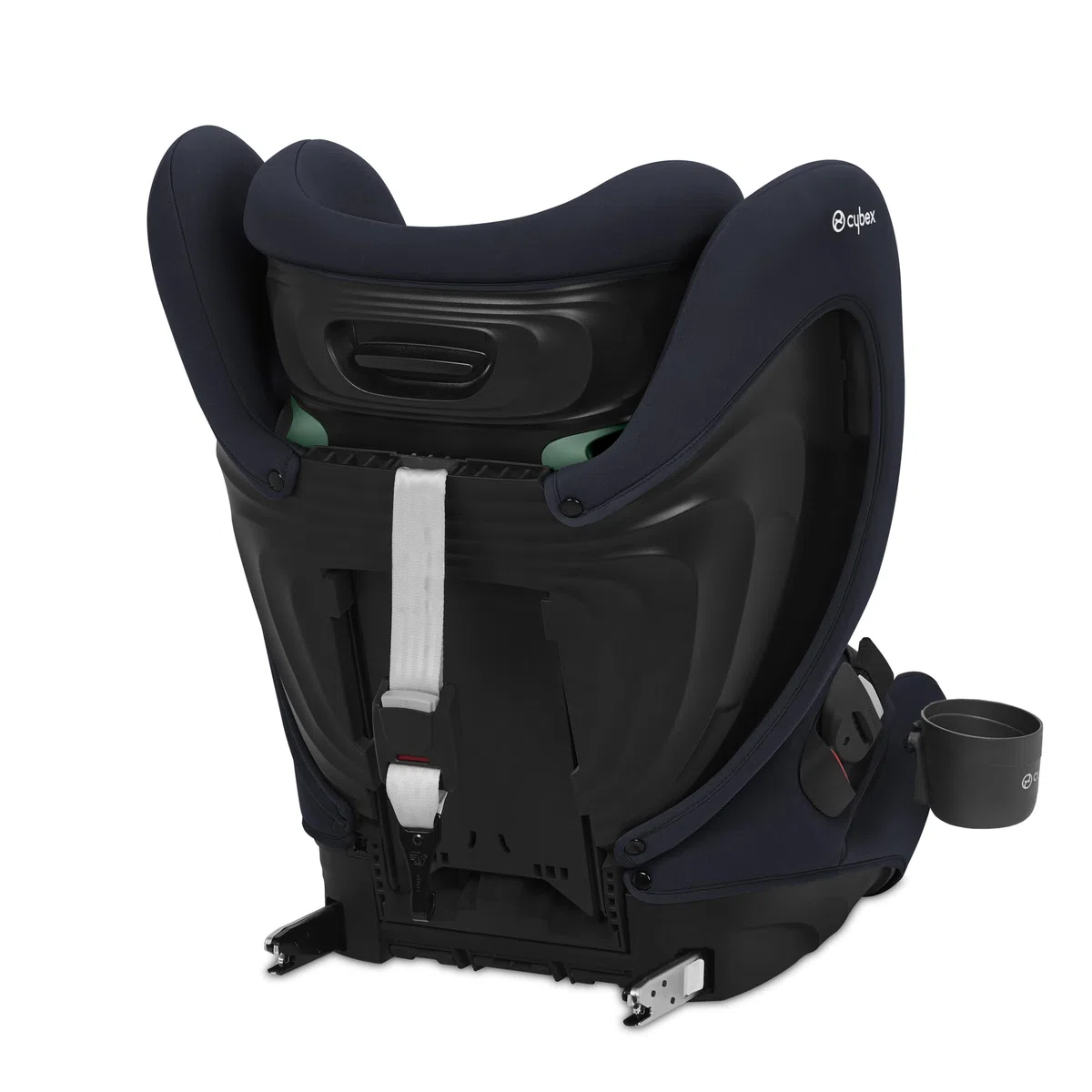 CYBEX Silver Dziecięcy fotelik samochodowy Pallas B2 i-Size, ISOFIX, Grupa 1/2/3 (9–50 kg), Od. 15 miesięcy do 12 lat, W zestawie uchwyt na napoje, Blue Moon