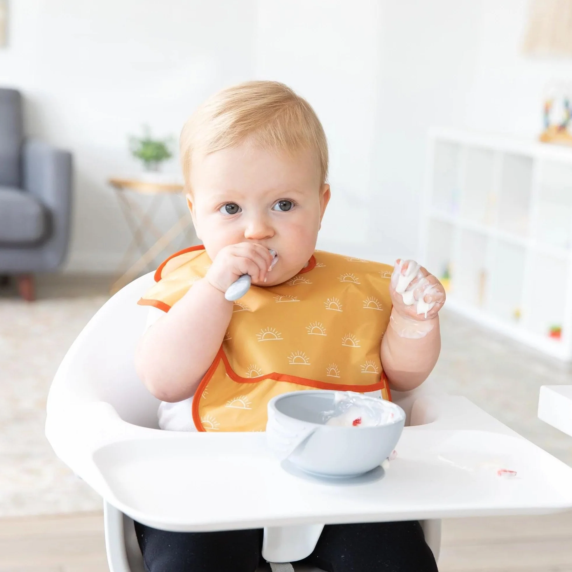 Bumkins SuperBib Baby Toddler Bib 6-24 Months Waterproof Fabric 3-pk Desert Boho