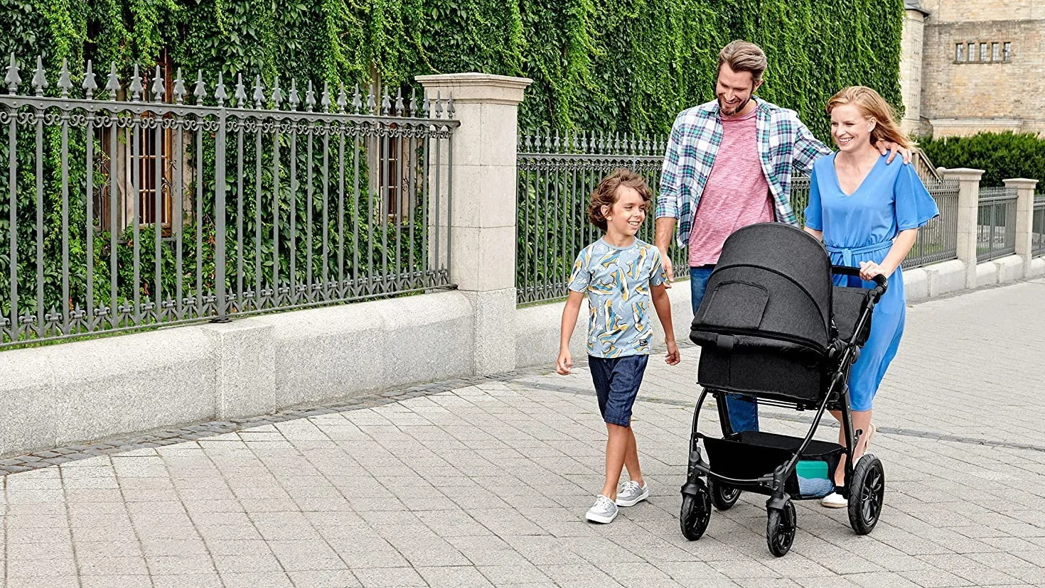 Kinderkraft MOOV 3w1 Wielofunkcyjny Wózek Dziecięcy Spacerówka Travel System Fotelik Samochodowy 22 kg Szary