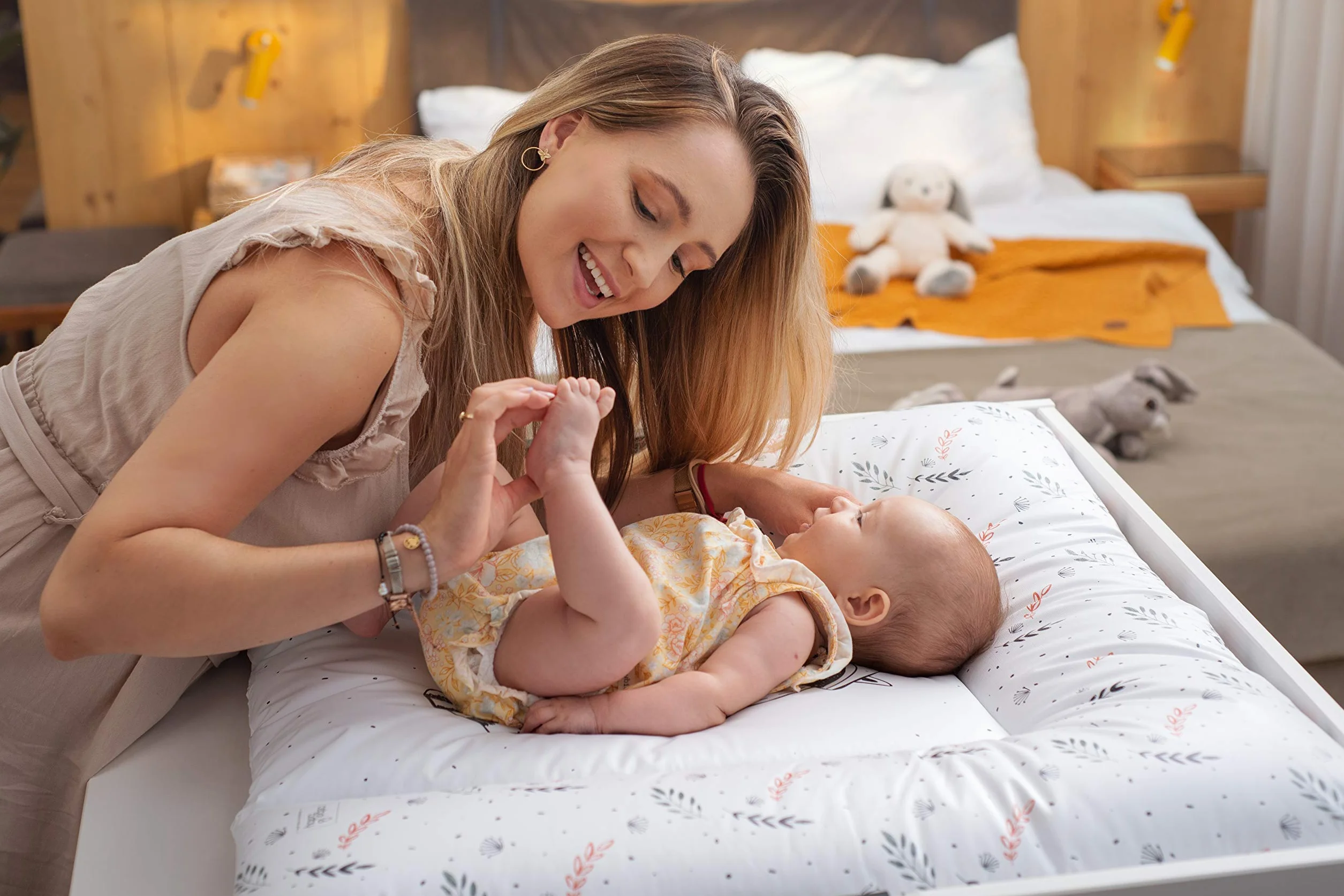 Ceba Baby® miękka przewijanka 50x70 cm podkład do przewijania wodoszczelna zmywalna OEKO-TEX Standard 100