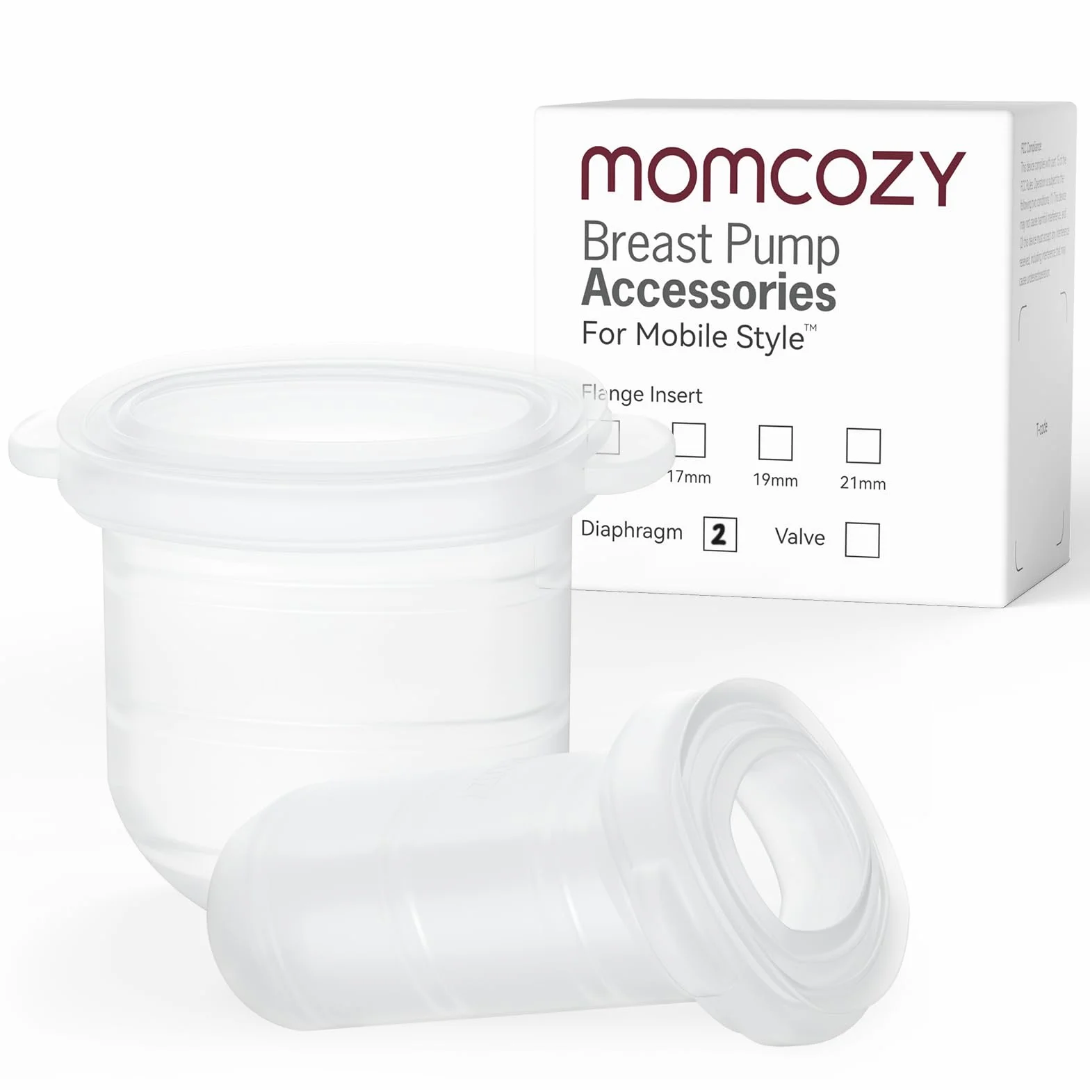 Momcozy Styl mobilny | Membrana M6, oryginalny styl mobilny | akcesoria zamienne do laktatora M6, 2 szt