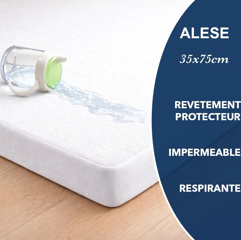 Alesse Sleffinek 35x75cm Pokrowiec przeciwdeszczowy kompatybilny z materacem Nacelle