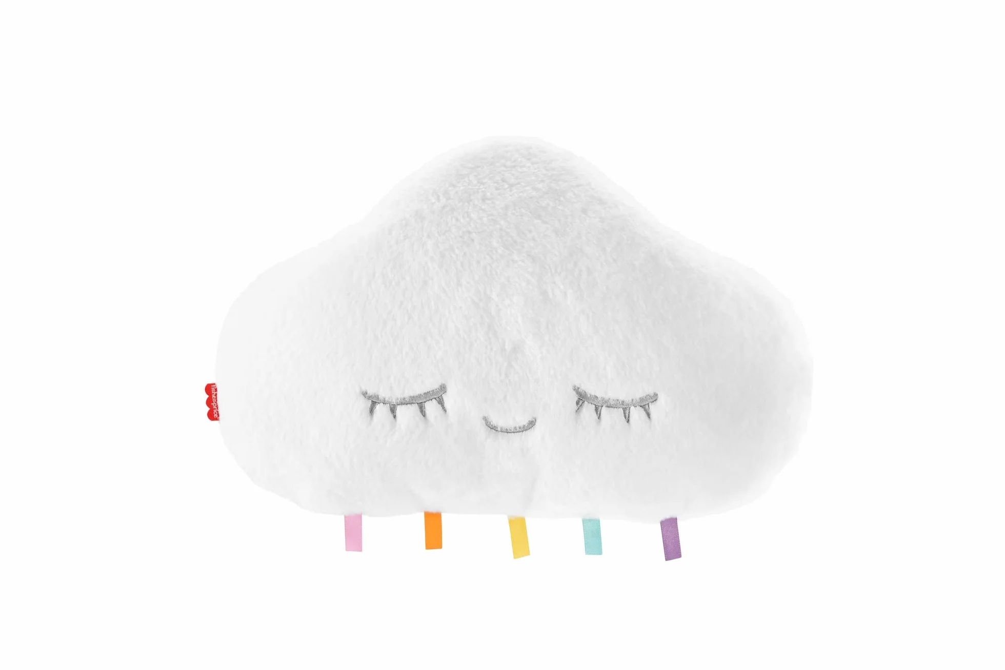 Fisher-Price Senna chmurka Usypiacz do łóżeczka, mięciutki uspokajacz z muzyką i światełkami przyczepiany do łóżeczka, dla dzieci od narodzin, GJD44