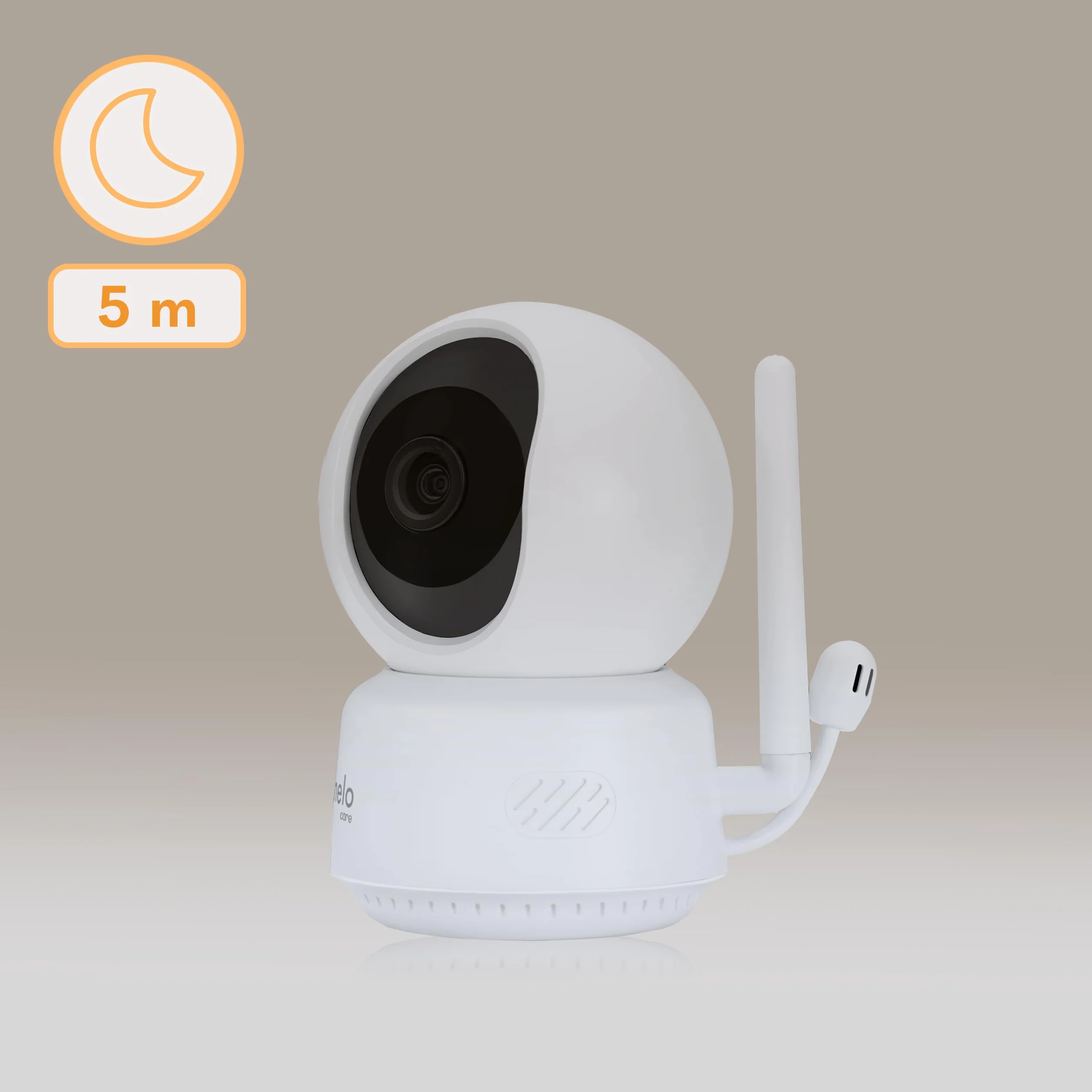 Lionelo Babyline 9.1 Niania Elektroniczna z Obrotową Kamerą 360° Full HD Ekran 5” Zasięg 50m / 300 m Dwustronna Komunikacja, Bateria 8 h Tryb Nocny Funkcja VOX Parowanie do 4 Kamer