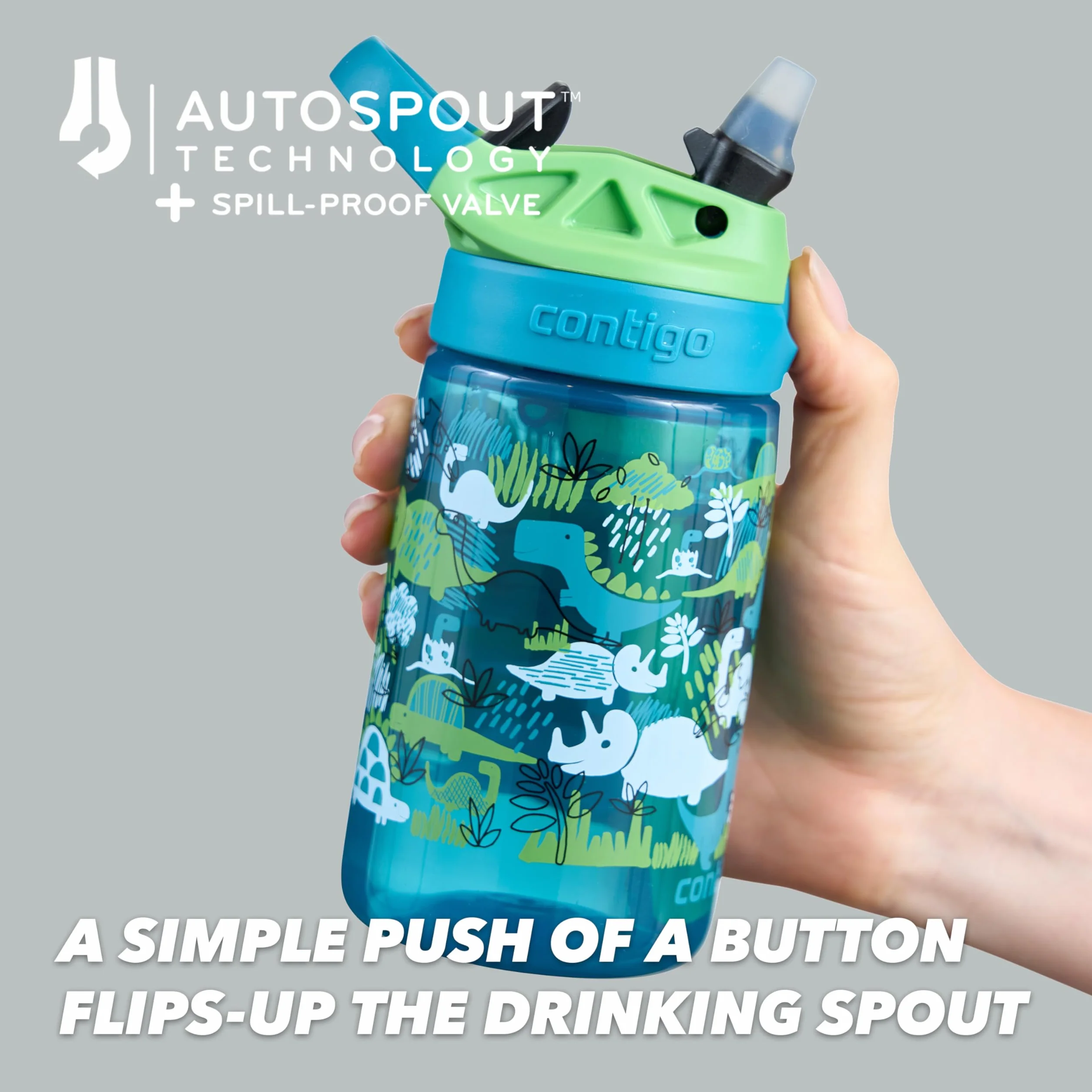 Contigo Easy Clean Autospout butelka dla dzieci 420 ml Blueberry Cosmos