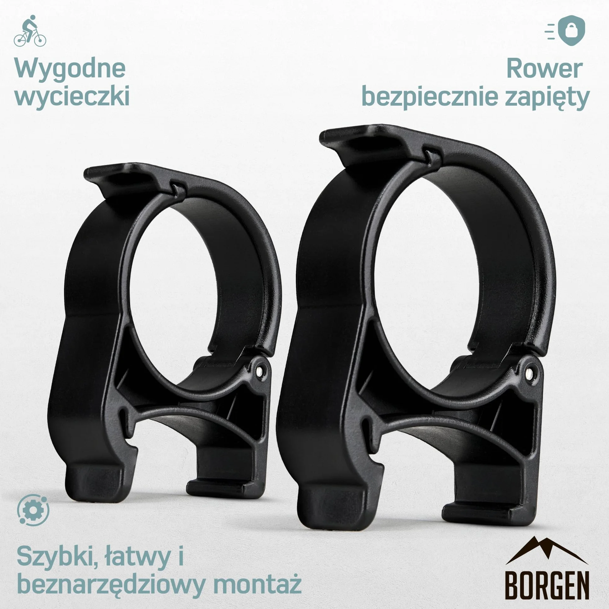 Borgen Clip – uchwyt na rower dziecięcy i rowerek biegowy do Thule Chariot od 2017 Sport, Cross, Cab, Lite 2 do 14 cali maks. 8 kg – uchwyt na rower do części zamiennych do bagażników Thule
