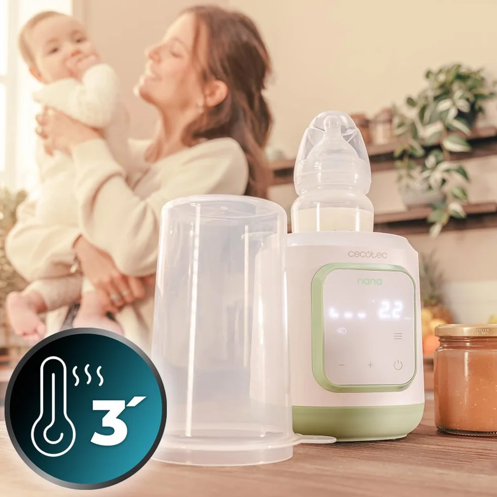 Cecotec Podgrzewacz do butelek Nana BabyCare Single BottleWarmer, 4 tryby, nie zawiera BPA