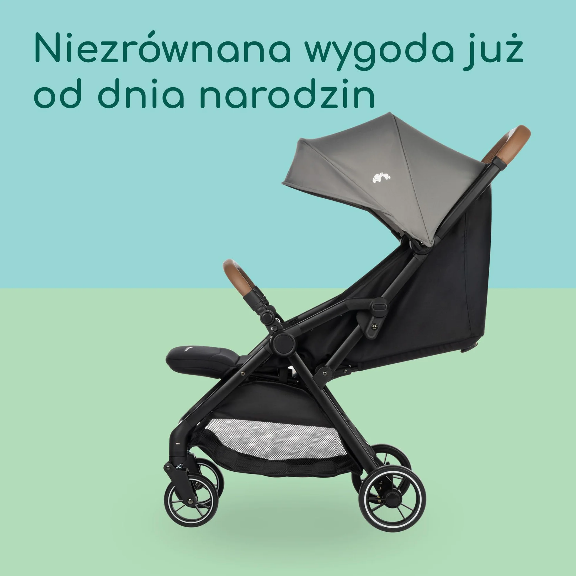 Bebeconfort Sunlite, wózek dziecięcy, 0 – 4 lata (do 22 kg), lekki wózek (7,2 kg), ułożenie na płasko, wózek kompaktowy, rozkładanie jedną ręką, obszerny kosz (5 kg), Tinted Grey