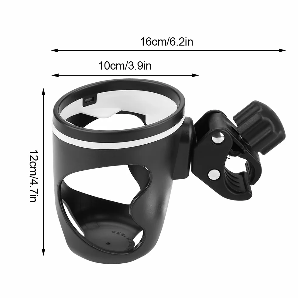Uchwyt na kubek rowerowy wspornik wspornika uniwersalny 360 stopni obrót kubek uchwyt na napoje do wózka spacerowego motocykl i wózek inwalidzki;