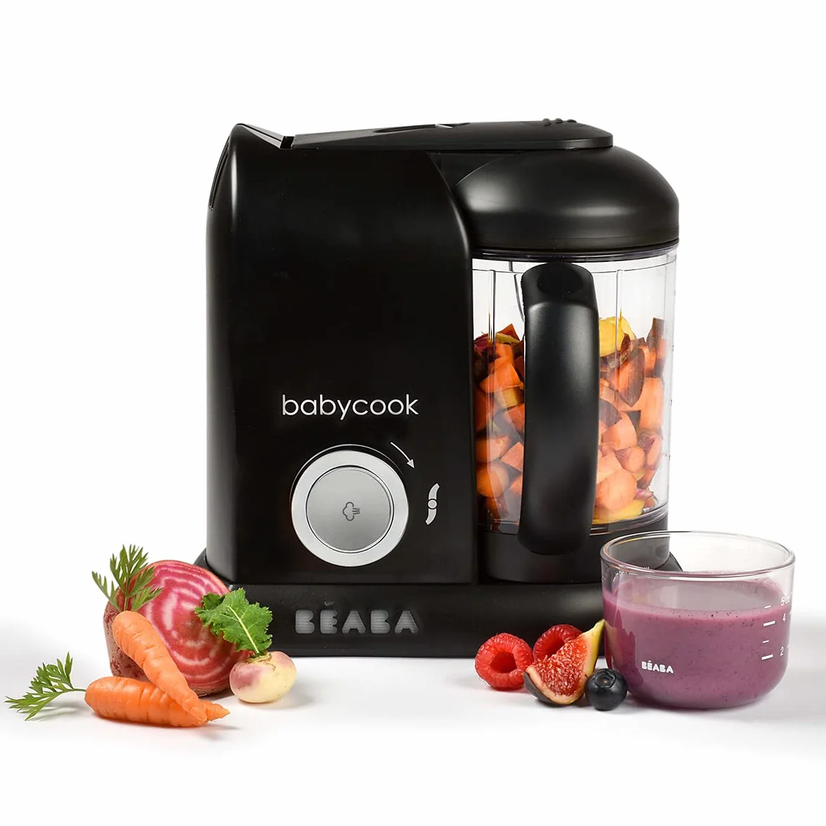Béaba - Babycook Solo - ekspres do żywności dla niemowląt - 4 w 1: Procesor żywności dla niemowląt, blender i kuchenka - miękki parowiec gotowanie - szybkie - urozmaicenie żywności dla Twojego dziecka