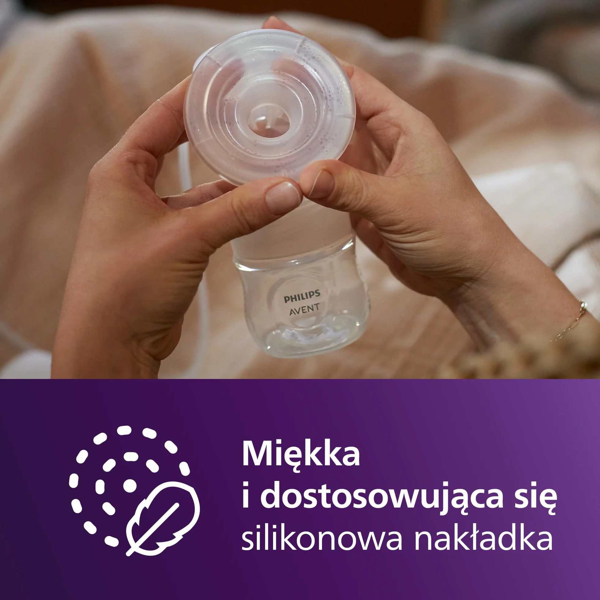 Philips Avent zestaw do podwójnego laktatora, bez części silnikowej, łatwe czyszczenie i montaż, 2 butelki, 2 dyski uszczelniające i 2 pierścienie mocujące do przechowywania pokarmu, model SCF335/12