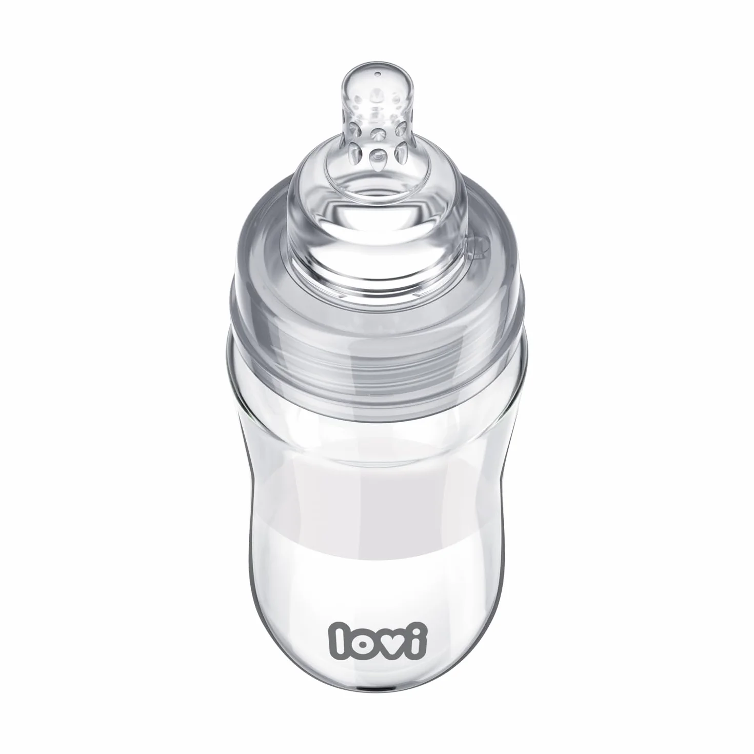 LOVI Butelka do karmienia szklana 250 ml z systemem SUPERvent