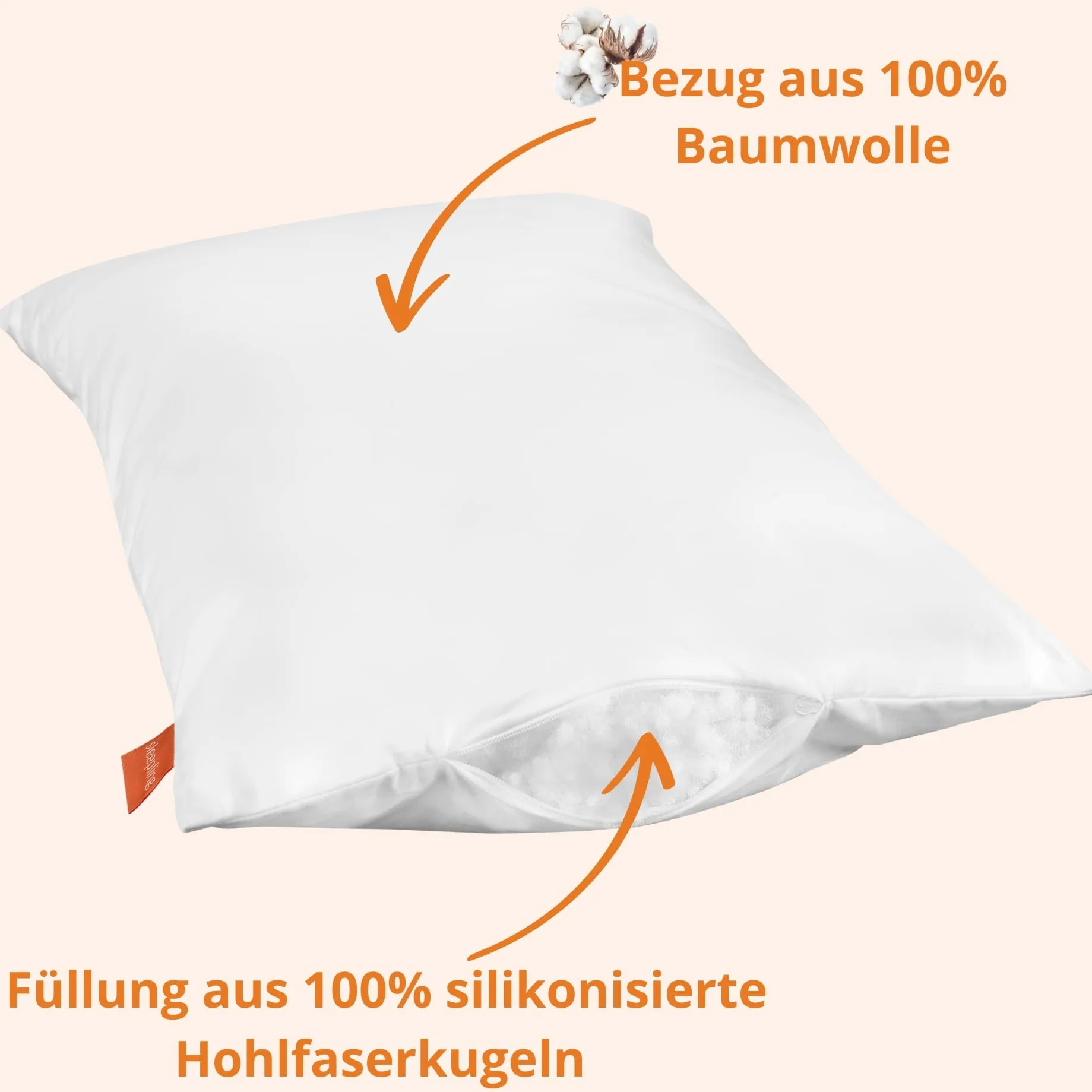 Poduszka dla dzieci 40x60 cm 100% bawełny Oeko-TEX