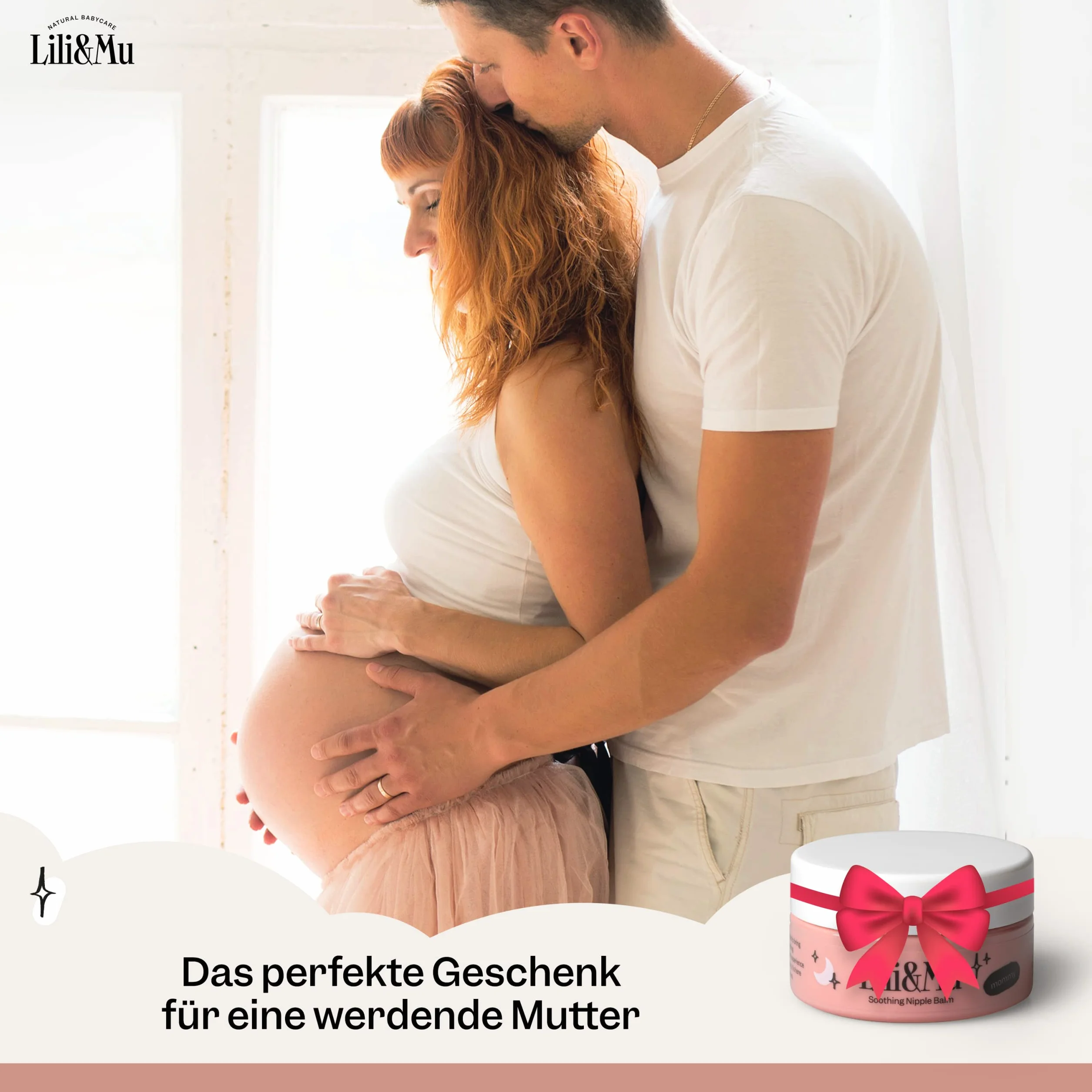 Lili&Mu Maść 100% Naturalna bez Lanoliny 25 ml | Maść na sutki Szybko łagodzi ból sutków | Krem na sutki Testowany dermatologicznie