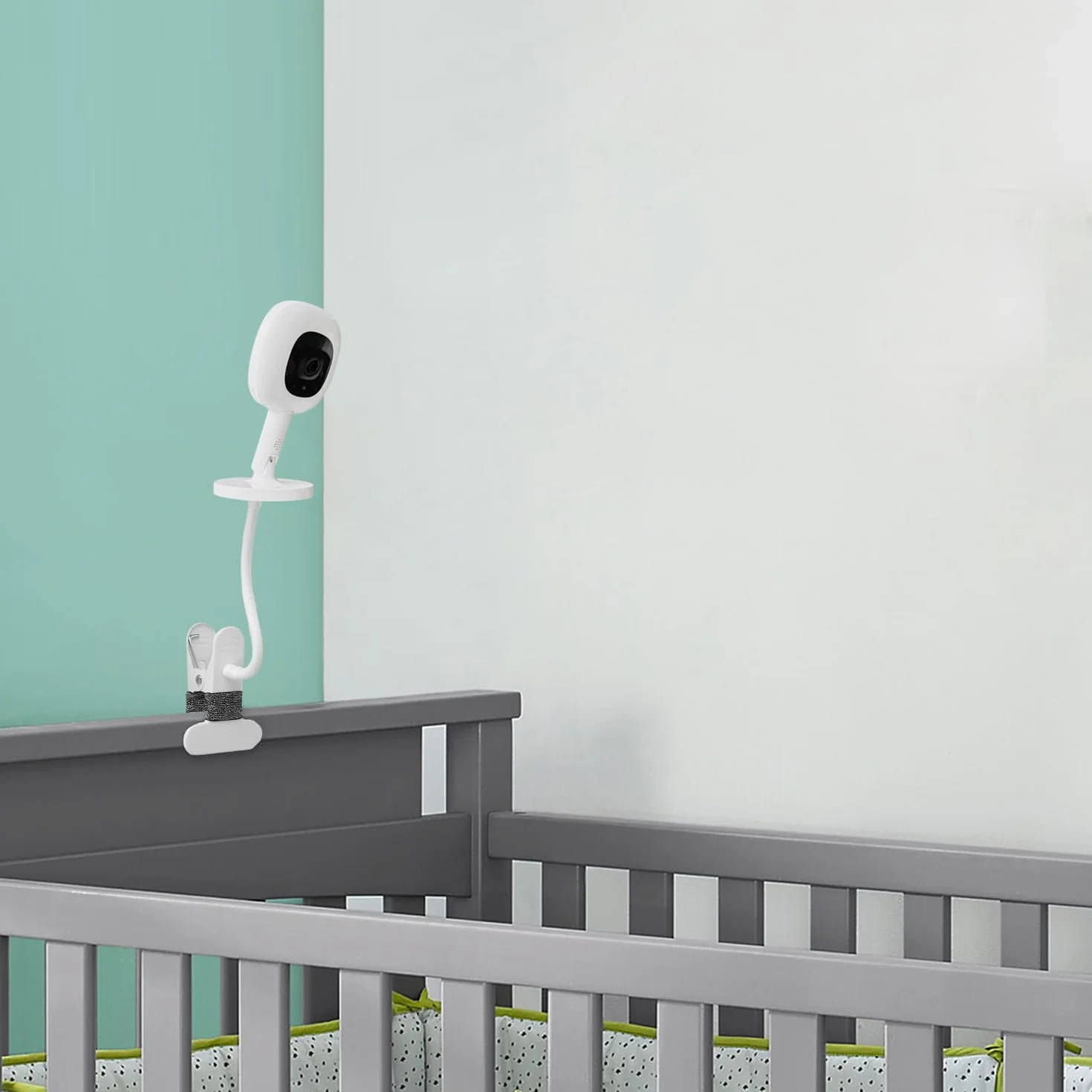 iTODOS Uchwyt do monitorowania dziecka, kompatybilny z Nanit Pro Smart Baby Monitor i Flex Stand Baby Monitor, 20.3 cm elastyczny uchwyt na ramię, przymocuj kamerę dla dziecka, gdziekolwiek chcesz, 1