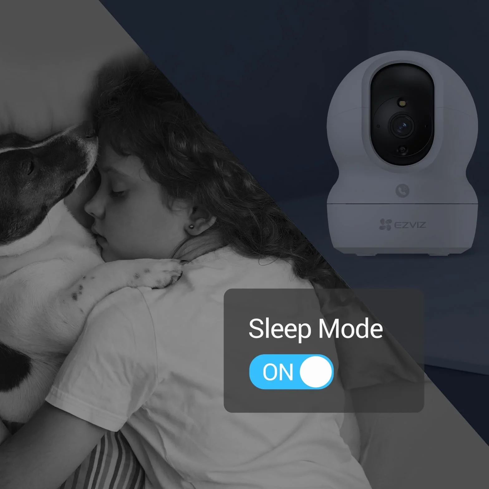 Kamera WiFi EZVIZ CP1 Pro 2k+ 4MP Obrotowa Niania Mikrofon Głośnik Detekcja