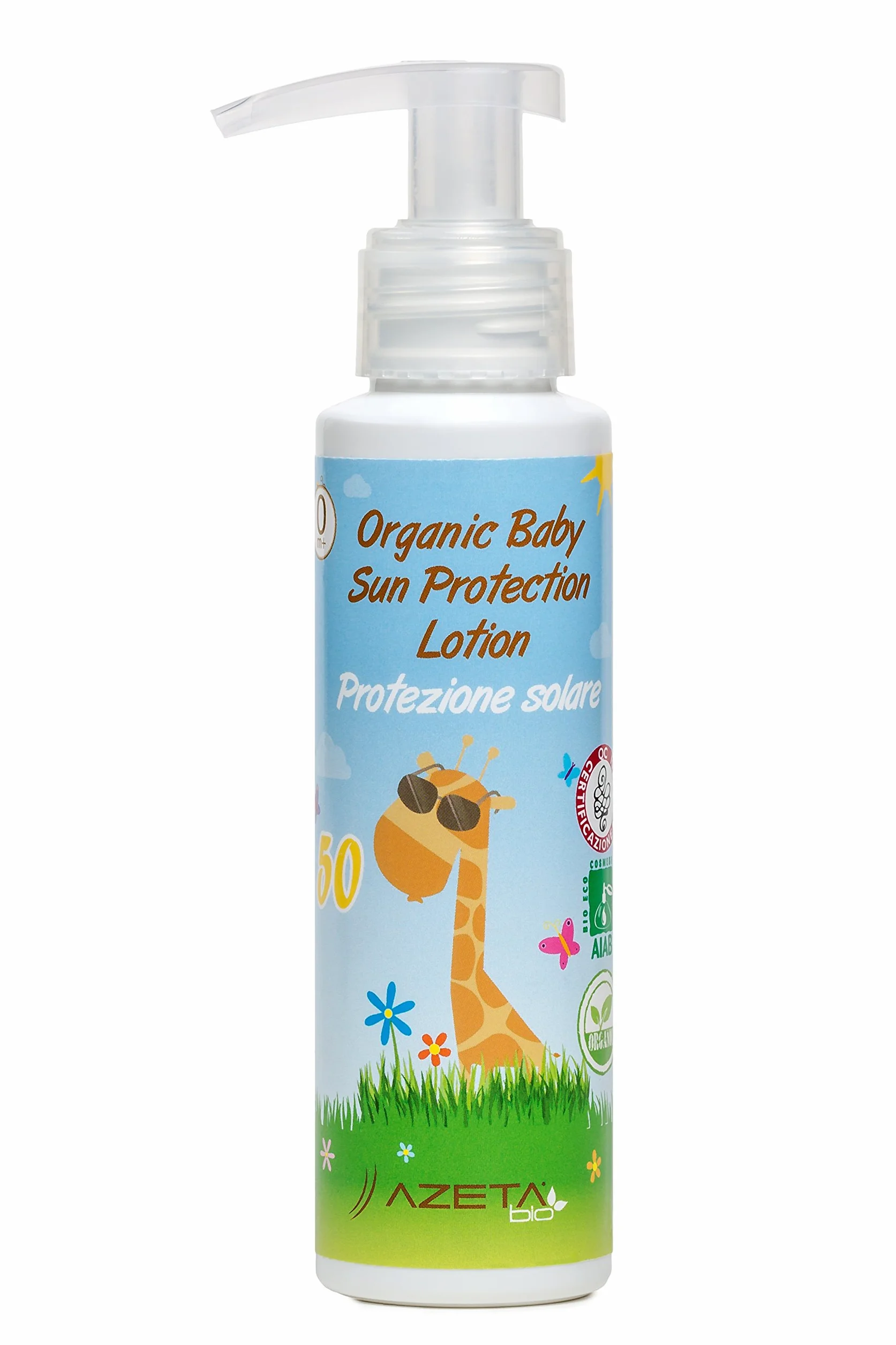 Organiczny balsam przeciwsłoneczny dla dzieci 50 – AZETAbio – 100 ml
