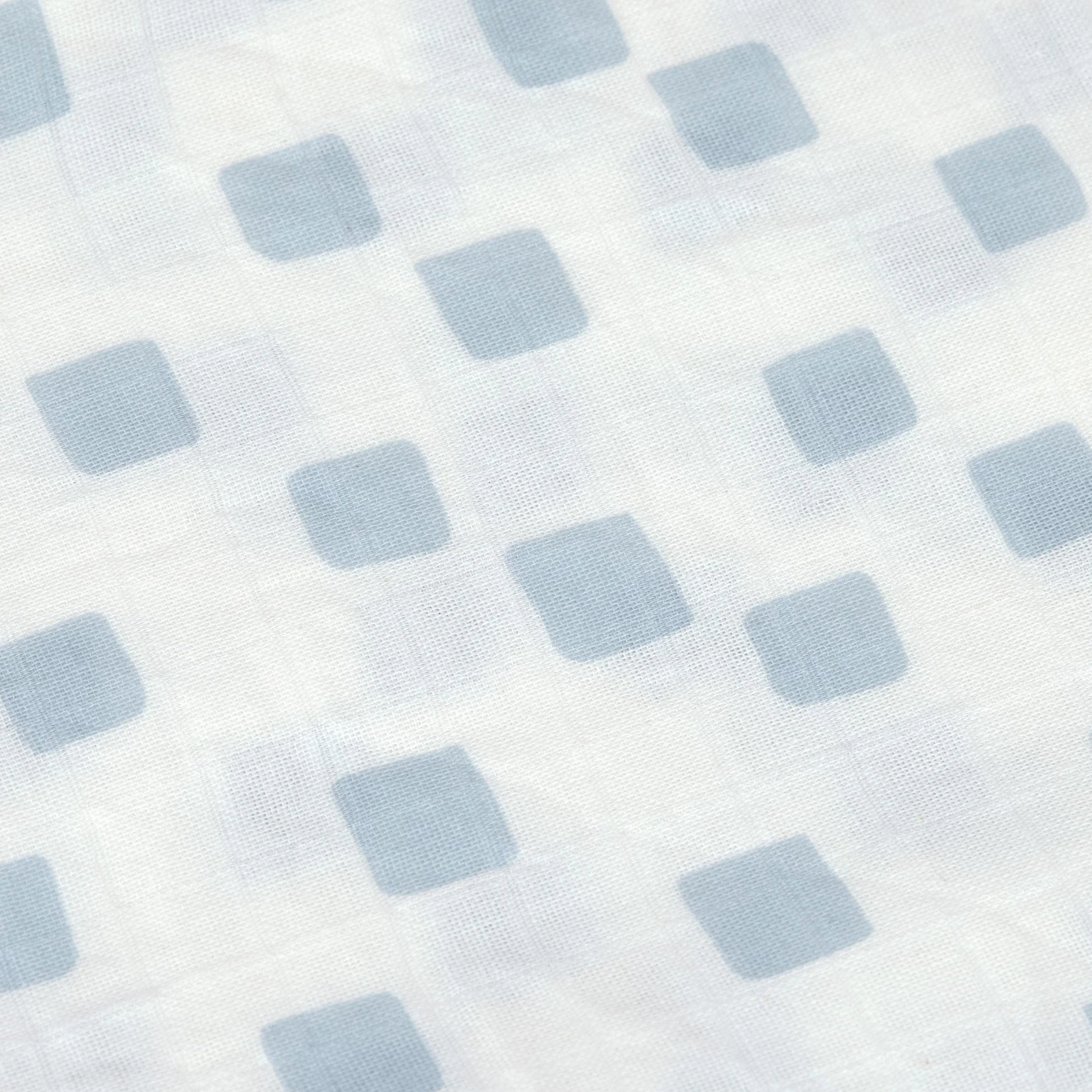 LÄSSIG Kocyk dla niemowląt, koc do plucia, chusta muślinowa, zestaw 3 sztuk, bawełna, 85 x 85 cm, koc Swaddle & Burp Blanket L Happy Fruits Blue