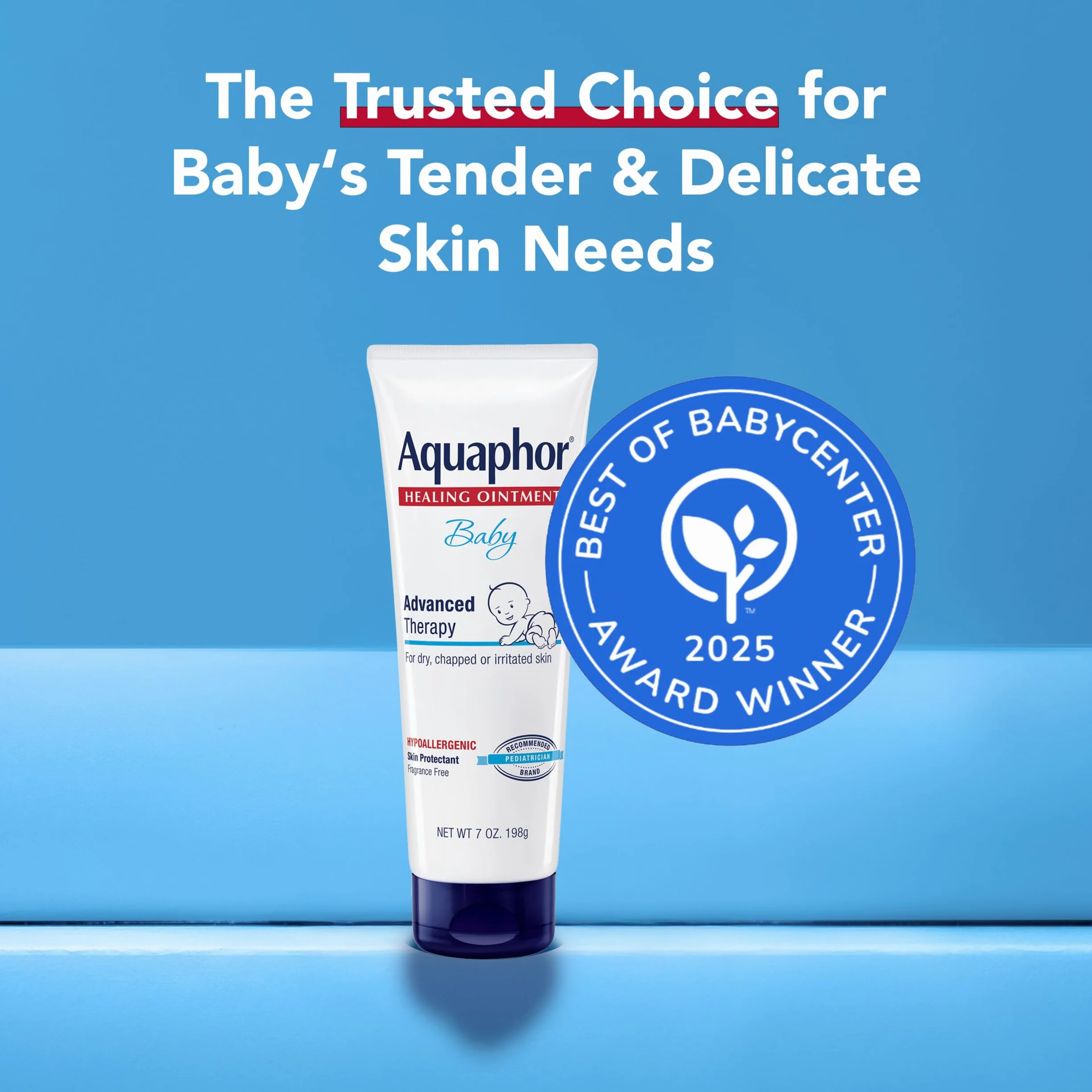 Aquaphor Baby Advanced Therapy Healing Ointment Skin Protectant 7 Ounce Tube by Aquaphor