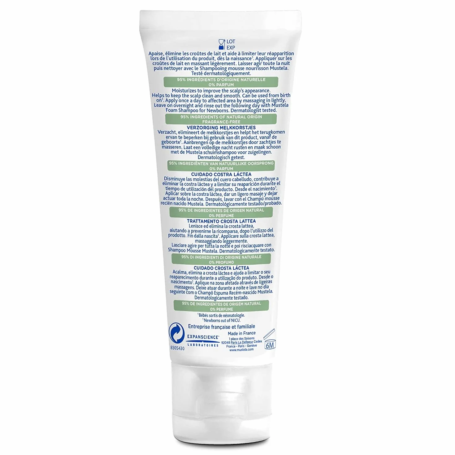 Repair Cream for Babies Costra Lattea Mustela 40 ml (Refurbished A+)
