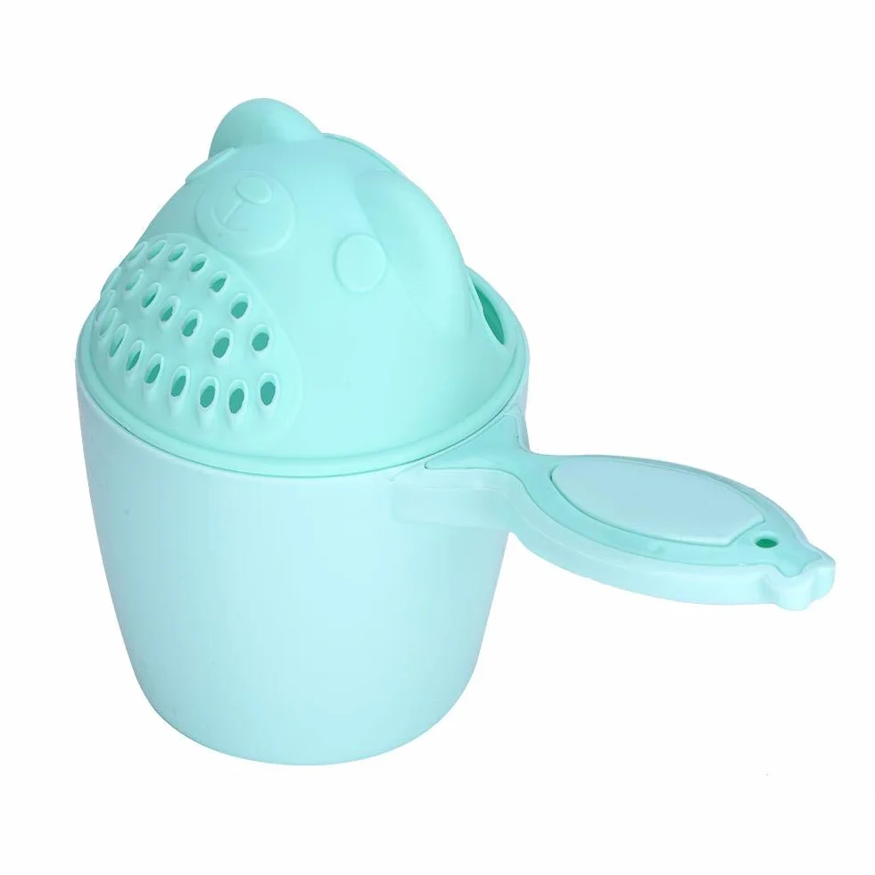 Kubek na szampon Kubeczek na szampon dla dzieci Śliczne dzieci Mycie włosów Kąpiel Flusher Cup Ochrona Kubeczek do przemywania oczu dla małych dzieci (zielony)