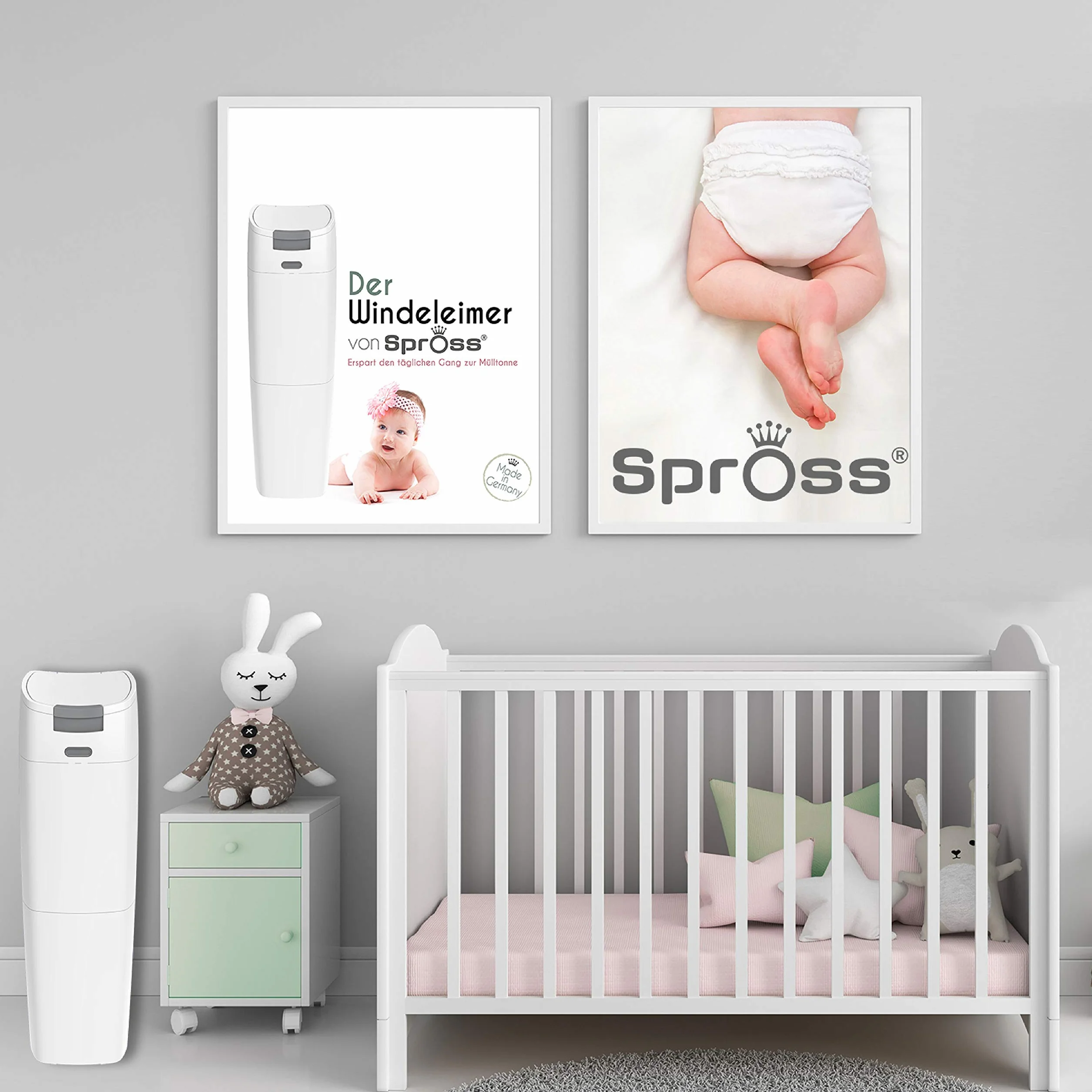Spross Zestaw 6 wkładów do pojemnika na pieluchy