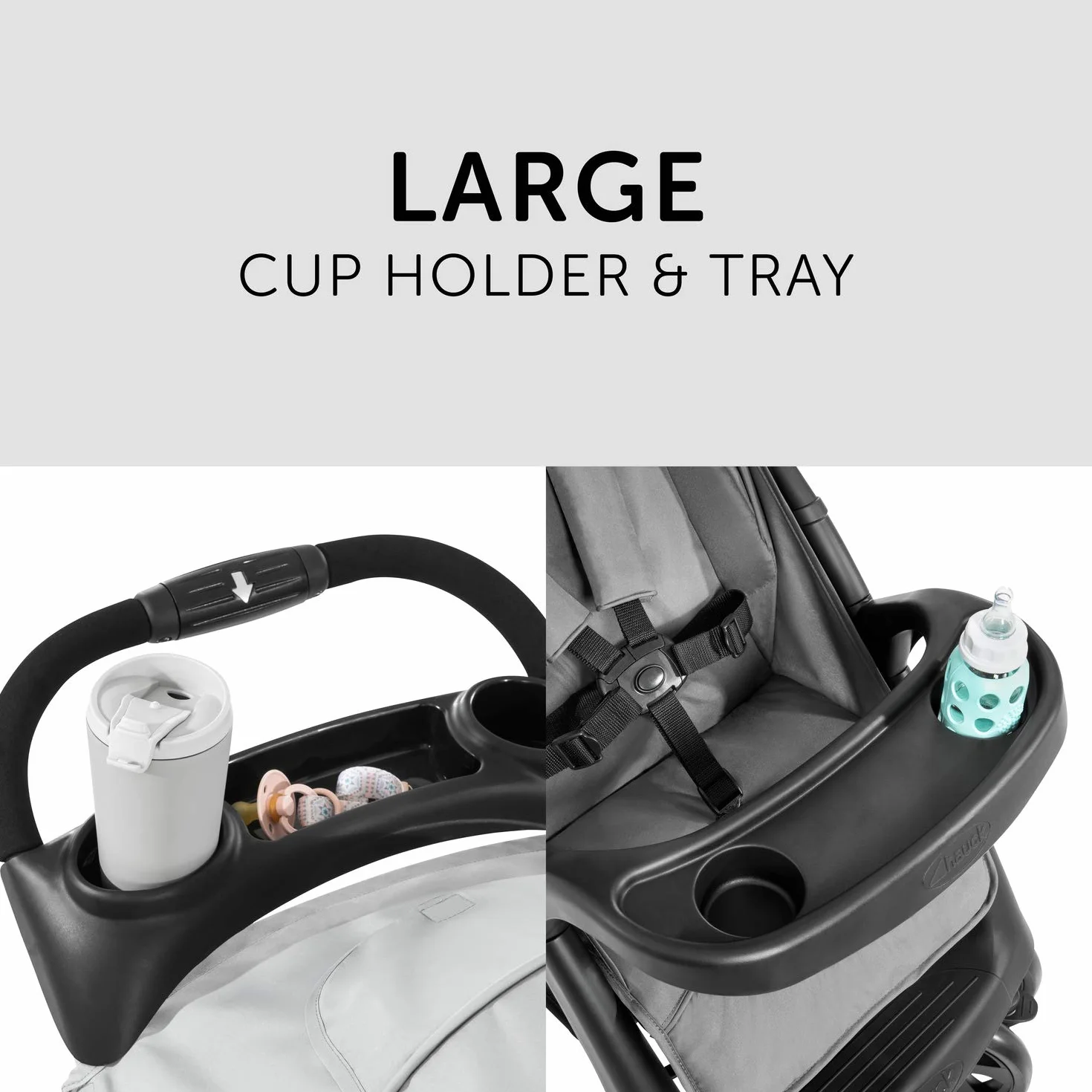 Hauck Shopper Neo II spacerówka do 25 kg z funkcją leżącą od narodzin, składana do minimum, mechanizm jednoręcznego składania, lekka, dwa umocowania do napojów