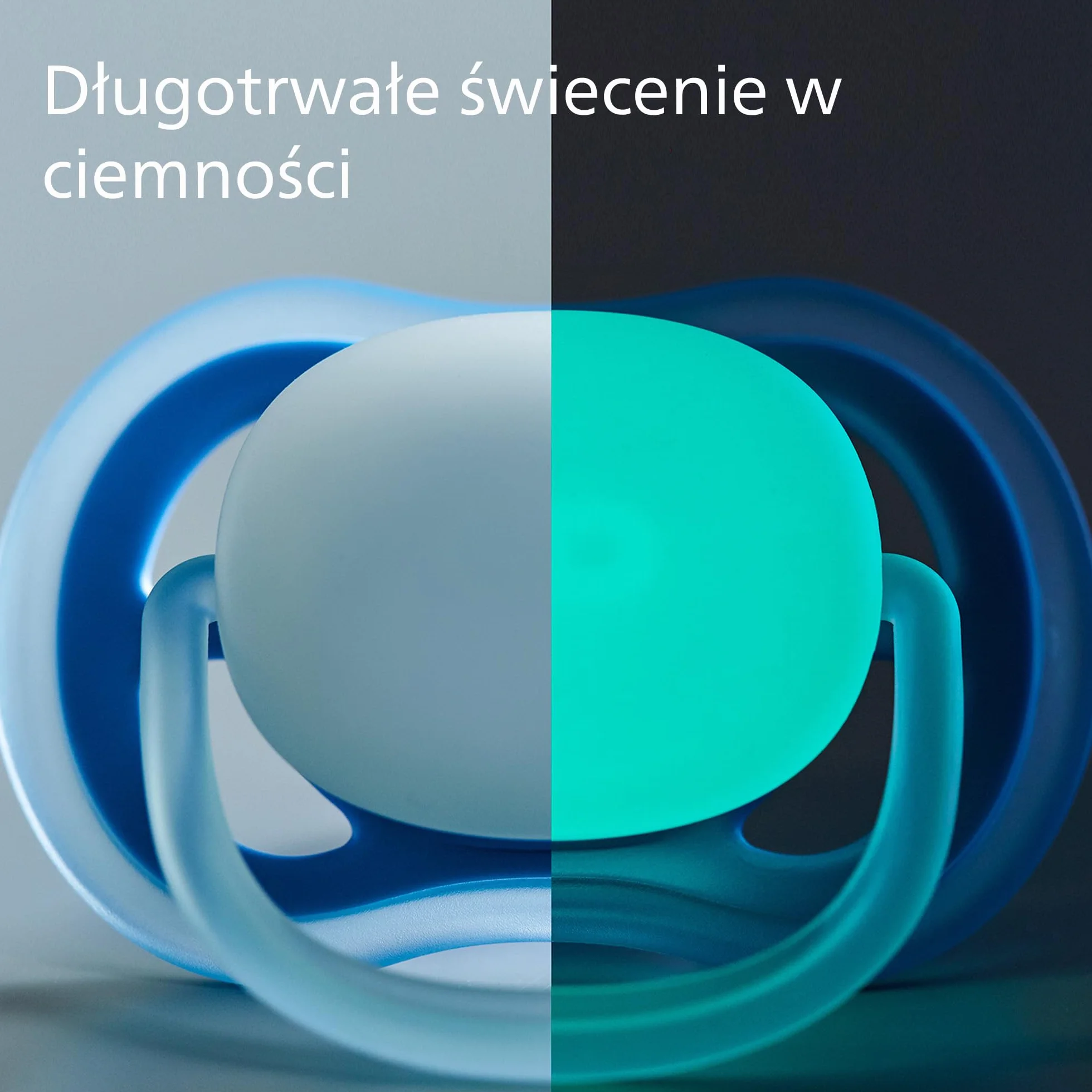 Philips Avent Smoczek Ultra Air - 2x lekkie, przepuszczające powietrze, świecące w ciemności smoczki dla dzieci w wieku 6–18 miesięcy bez bisfenolu A, z etui ze sterylizatorem (model SCF376/14)