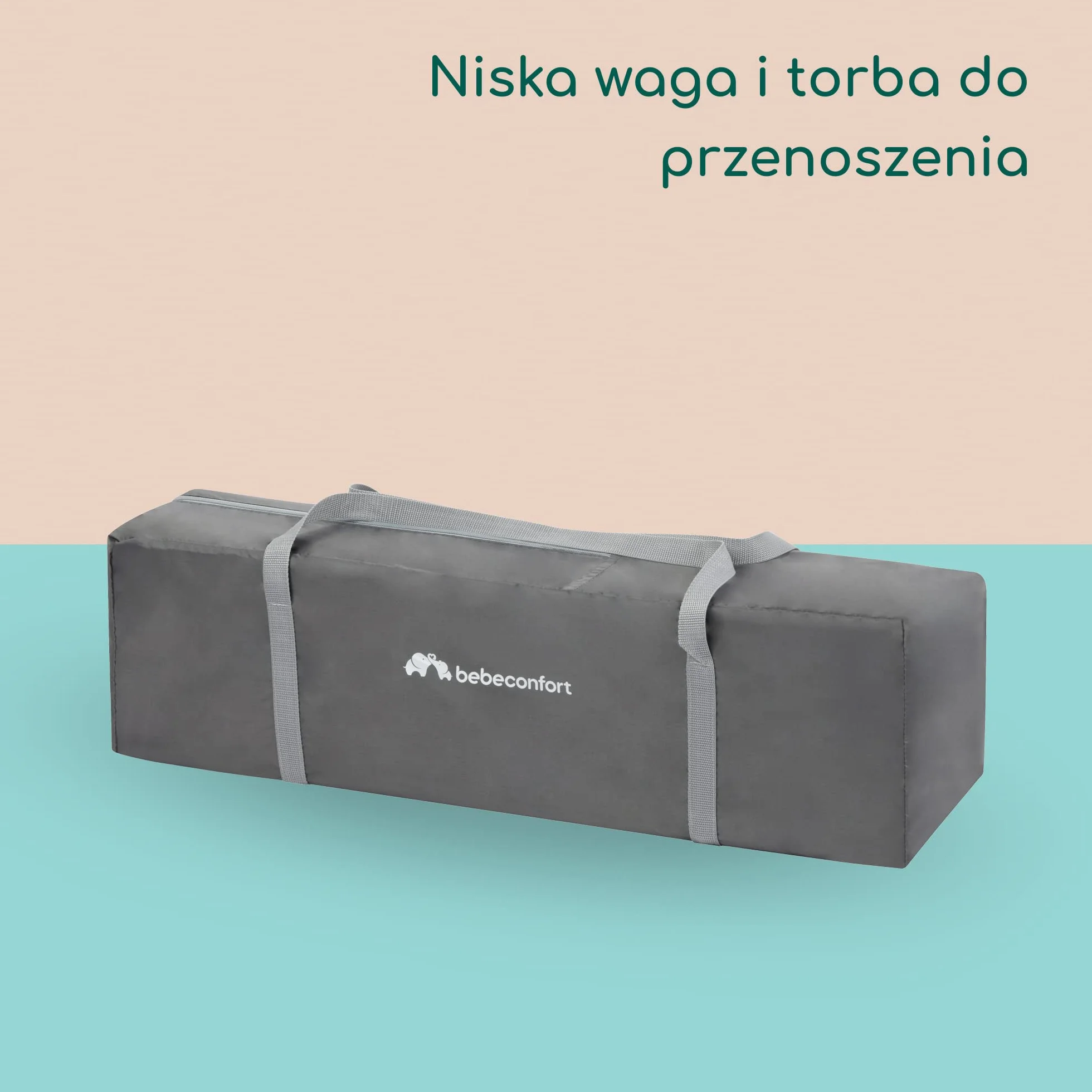 Bebeconfort Soft Dreams Łóżeczko kempingowe 0-15 kg 60x120cm Grey Mist