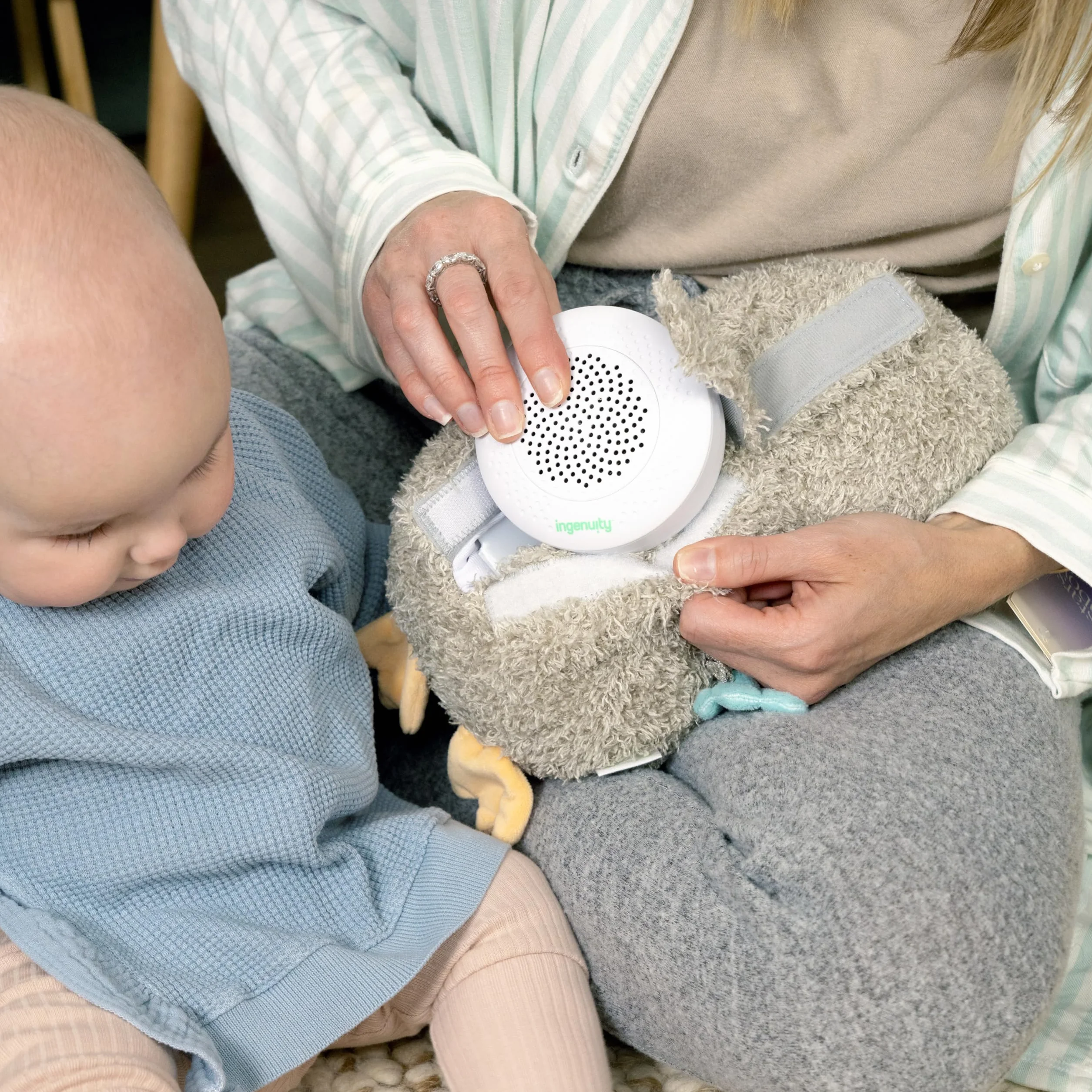 Ingenuity pluszowa sowa Nally the Owl z dźwiękami i muzyką Bluetooth, od 0 do 36 miesięcy