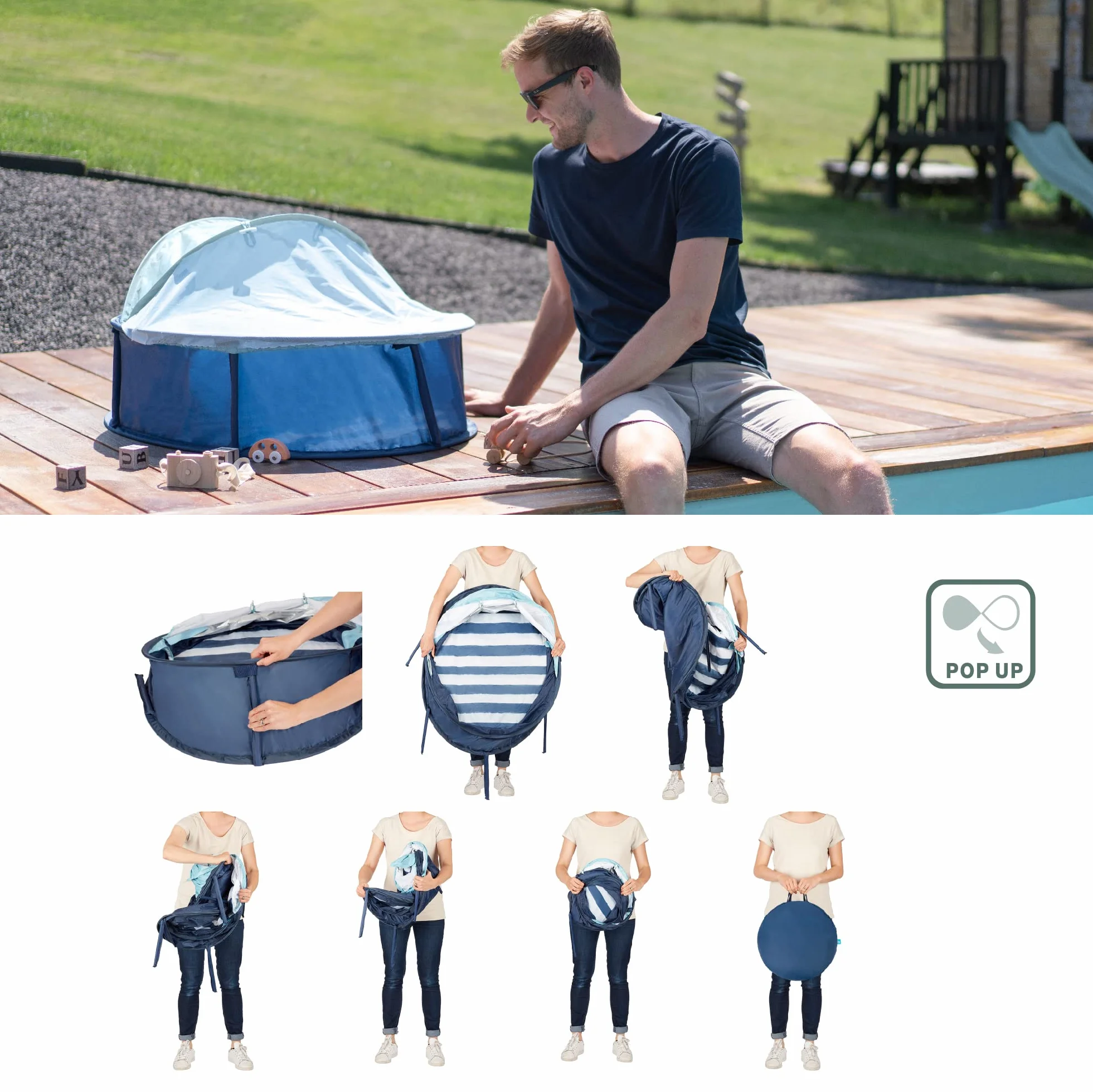 Babymoov Babyni Plac zabaw Anti-UV FPS 50+ Sailor