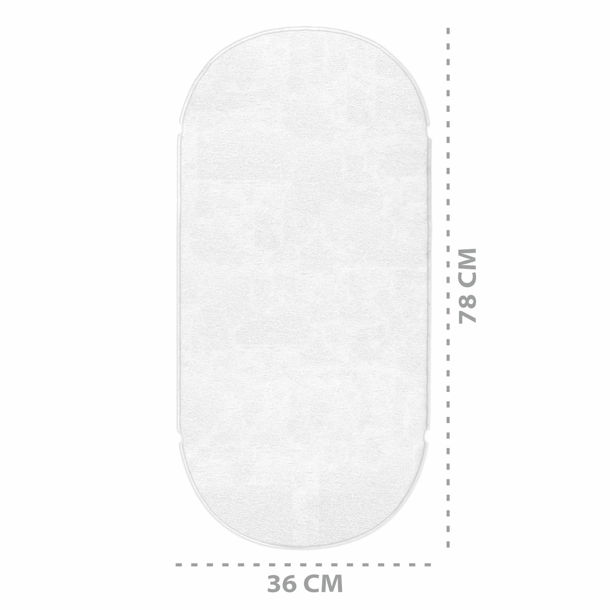 Ochraniacz na materac wodoodporny ochraniacz na materac dziecięcy dla dziecka z nakładką na materac - 78 x 36 cm prześcieradło chroniące przed wilgocią wodoodporny ochraniacz na materac