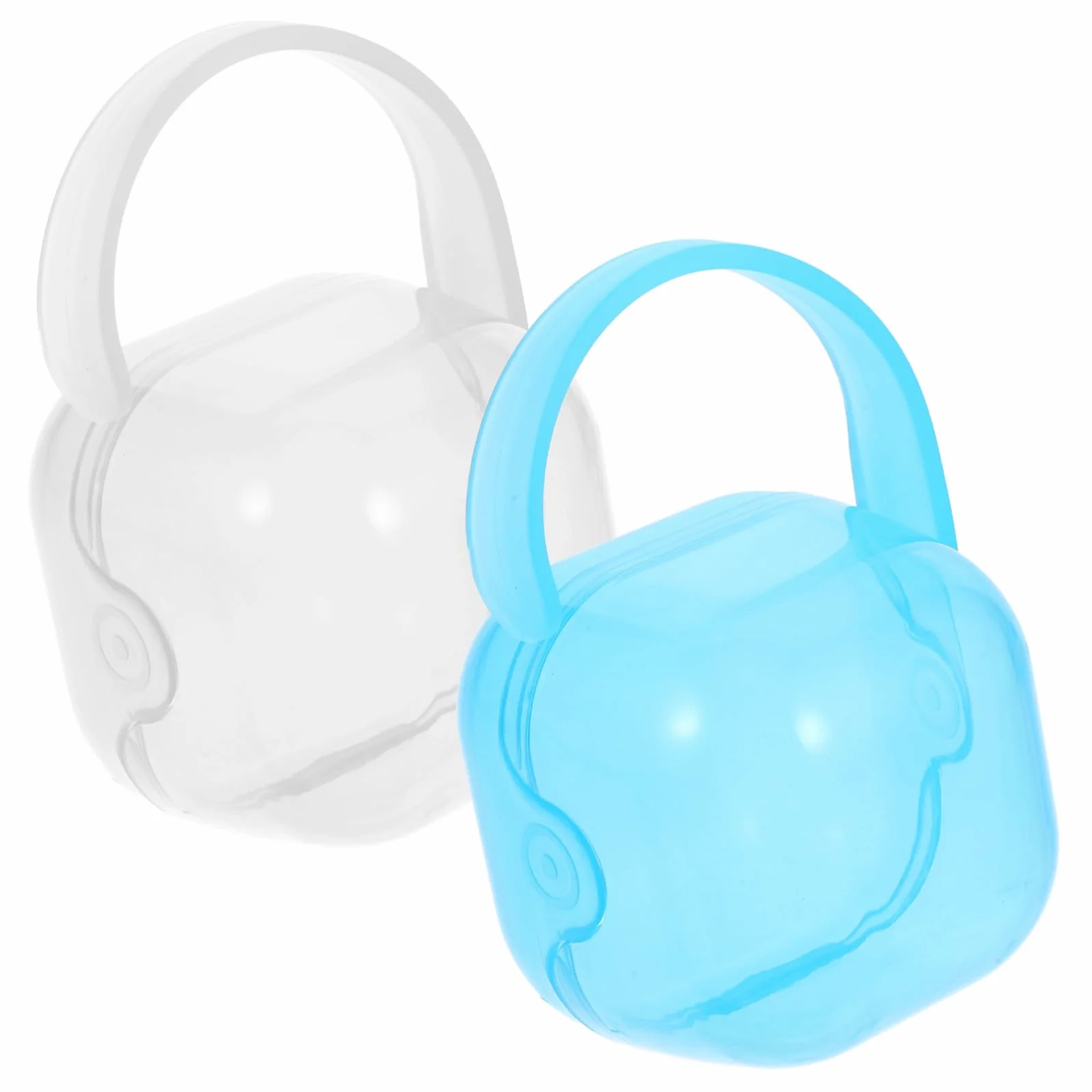TOYANDONA 2kawałki Pojemnik Smoczek Dla Niemowląt Poręczny Organizer Smoczki Opakowanie Sztuk Łatwy Czyszczeniu i Przenoszeniu Idealny Do Przechowywania Smoczków