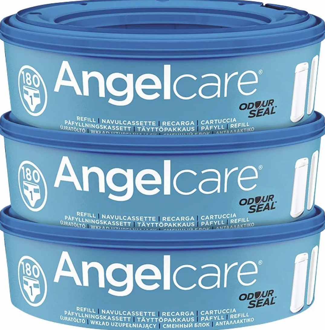 Angelcare AR9003EU Kaseta Uzupełniająca, Niebieski, 3 sztuki
