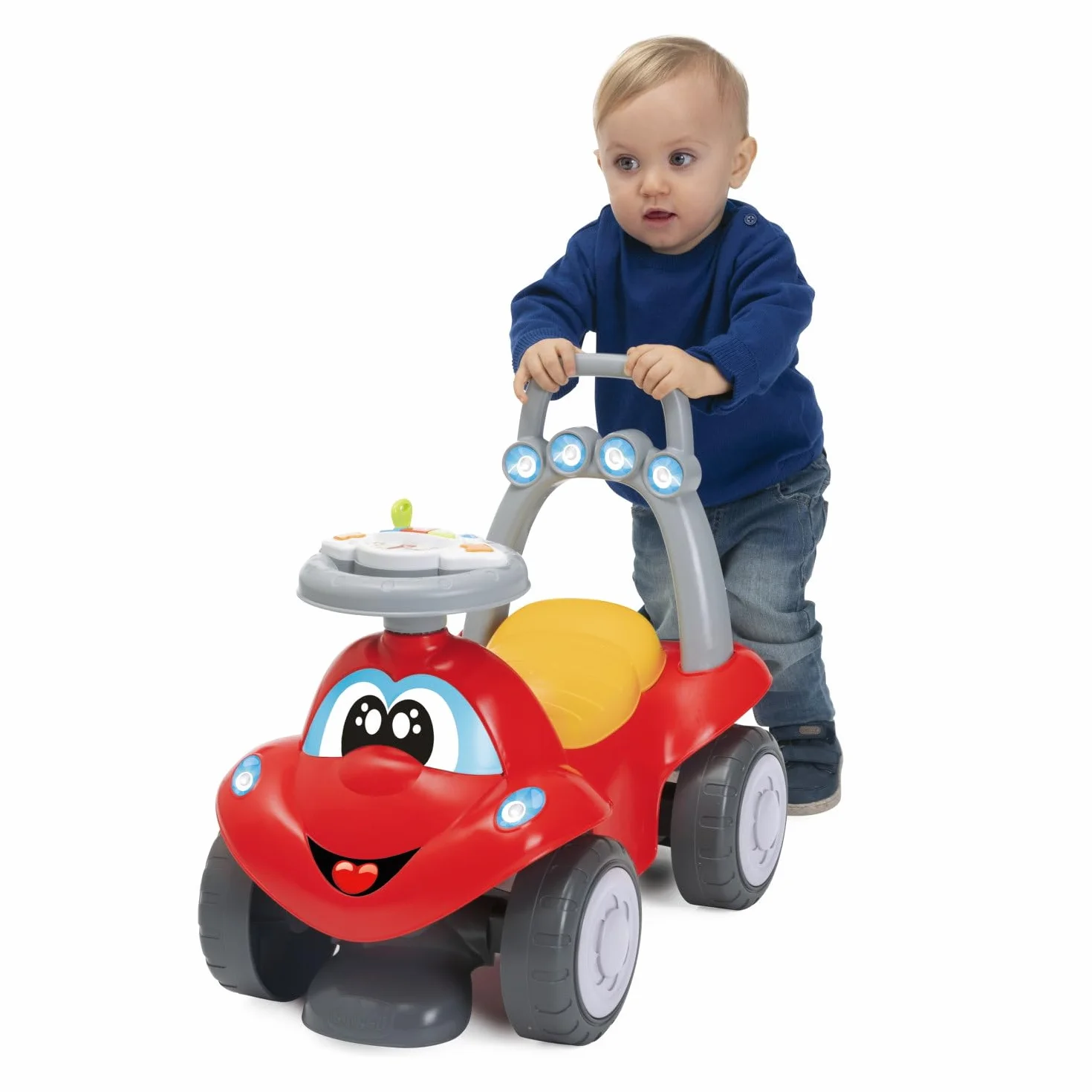 Chicco Jeździk Billy Quattro 4 w 1 dla Dzieci z Kołysaniem i Modułem Kierownicy 9-36 miesięcy